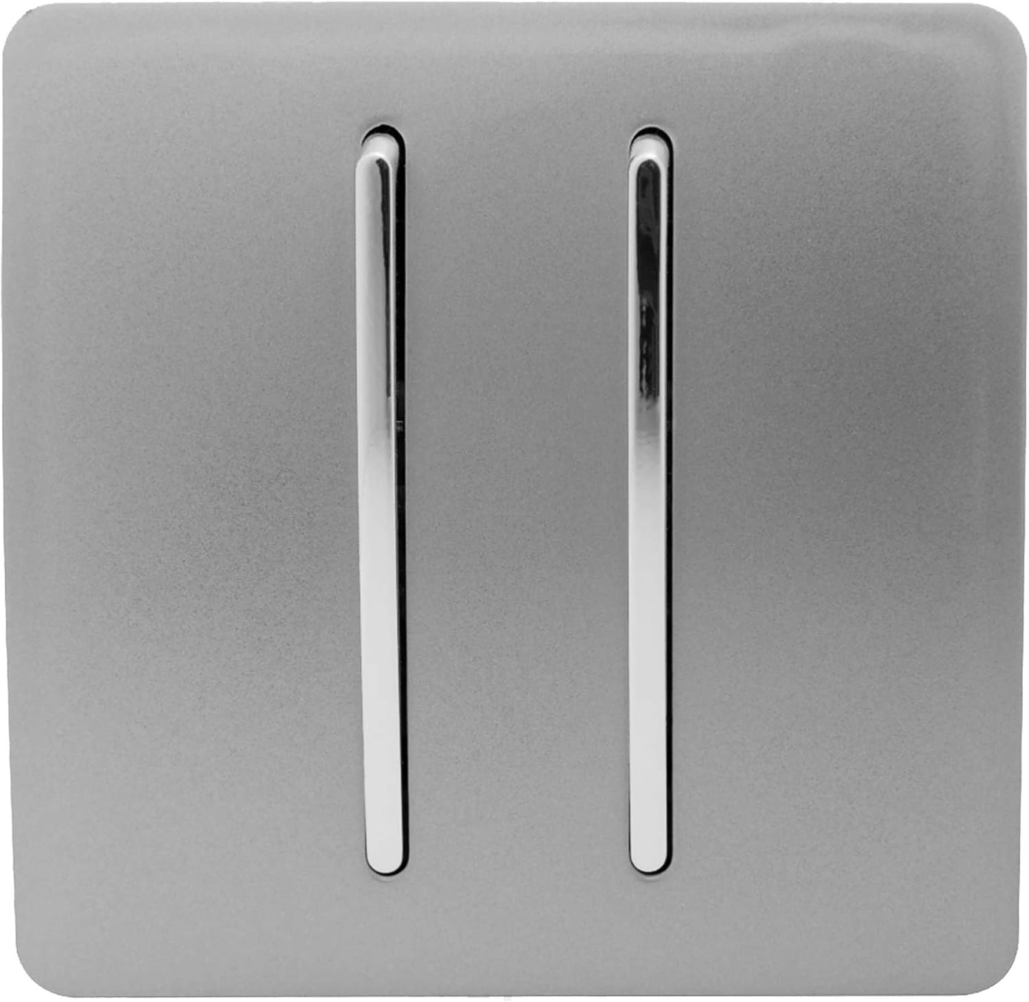 Trendi Switch 2 Gang 2 Way Artistic Modern Glossy 10 Amp Rocker Tactile