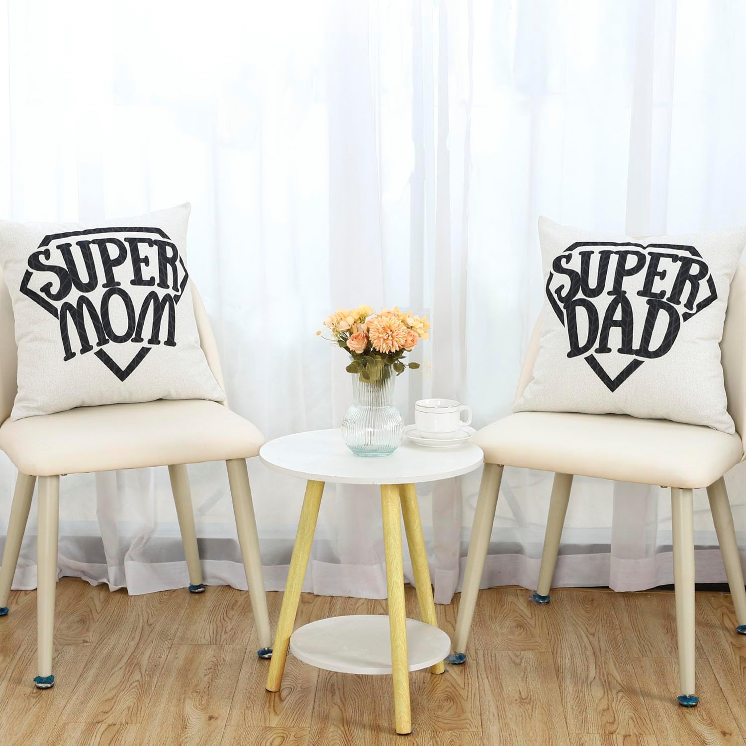 MADIZZ Super MOM Throw Pillow Cover 18 x 18 Inch, Birthday for Mom - Image 6