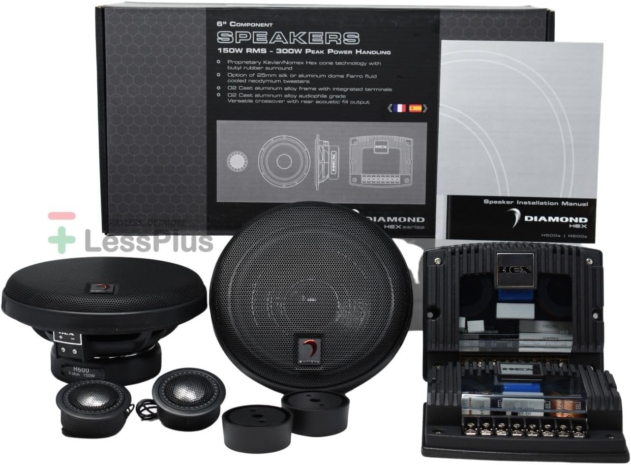 Diamond H65A - HEX Series 6.5 “ 2-Way Component Set w/25mm Aluminum Dome Tweeter