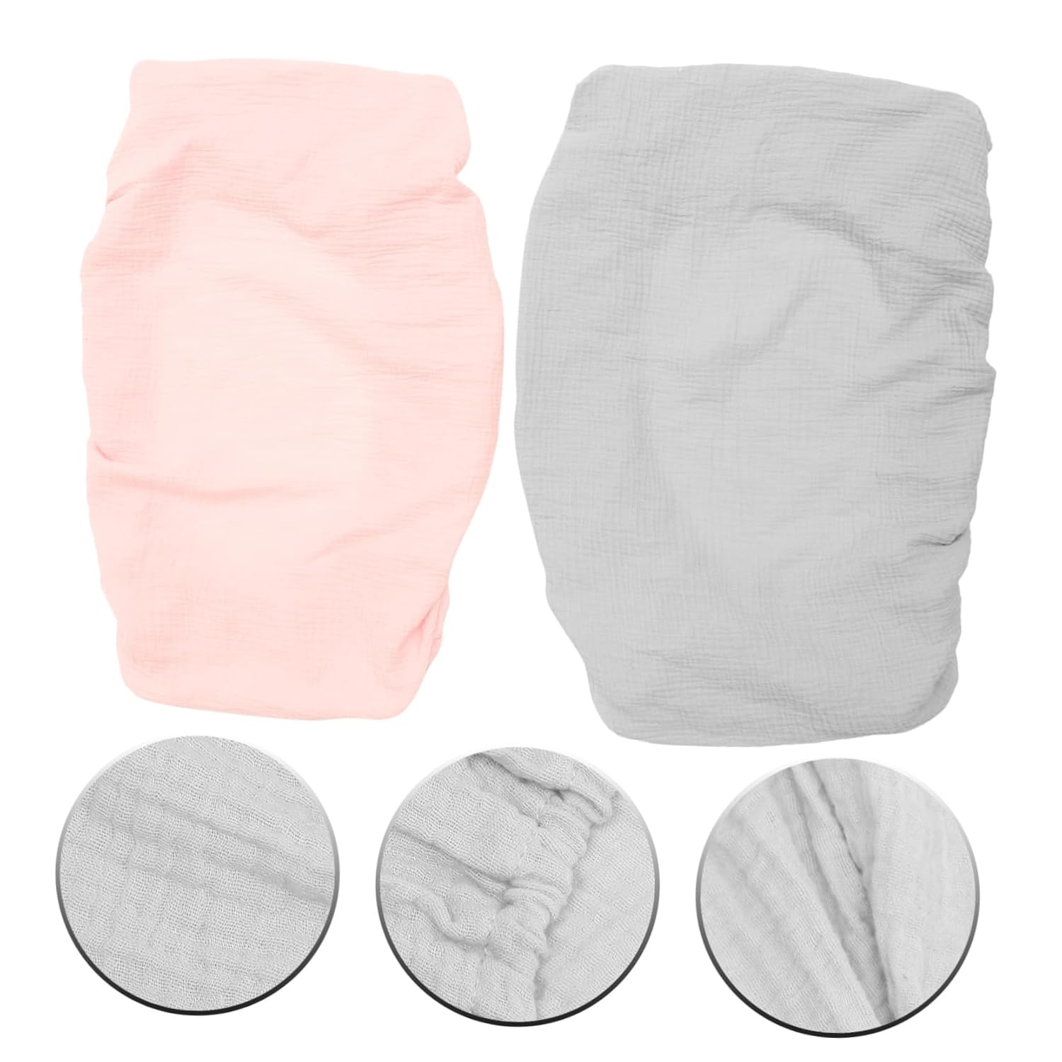 Toyvian 2-Pack Washable Baby Changing Pad Covers Removable Cotton Sheets for Diaper Changing Table Soft and Elastic Pad Covers for Infants Suitable for Nursery