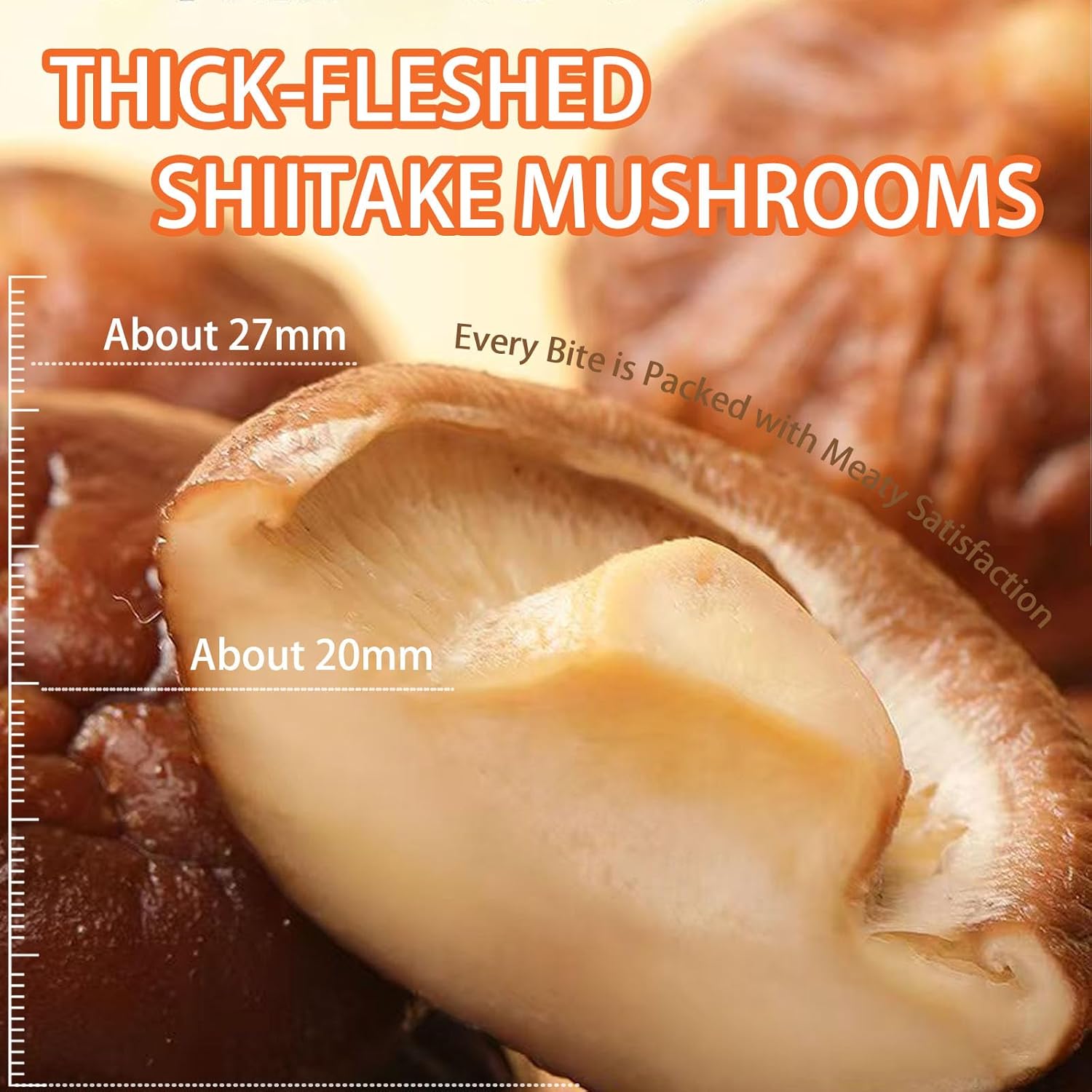 Dried Shiitake Mushrooms 12oz Bulk for Cooking / Soup Whole & Thick 140+ Buds Dry Shii-take Mushrooms Vegan & All Natural Drying Lentinus Edodes New Crop | Rehydrate Quickly