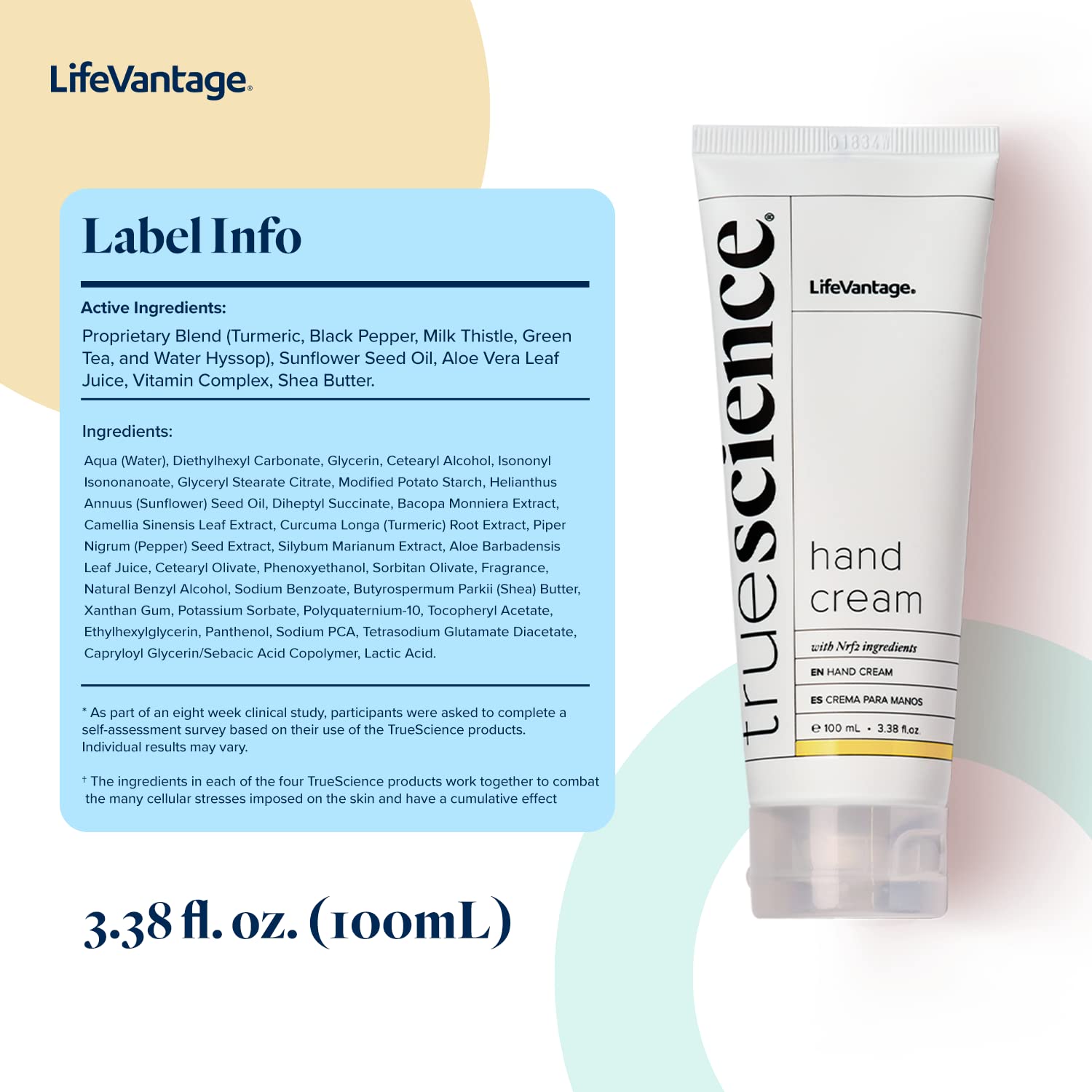 LifeVantage TrueScience ハンドクリーム 5本セット Amazon.com : TrueScience Hand Cream (100ml) Nourishing Hydration