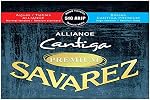Savarez 510ARJP Chaînes de guitare classiques mixtes - Alliance Trebles, Cantiga Basses, Plein 6 Ensemble de chaînes