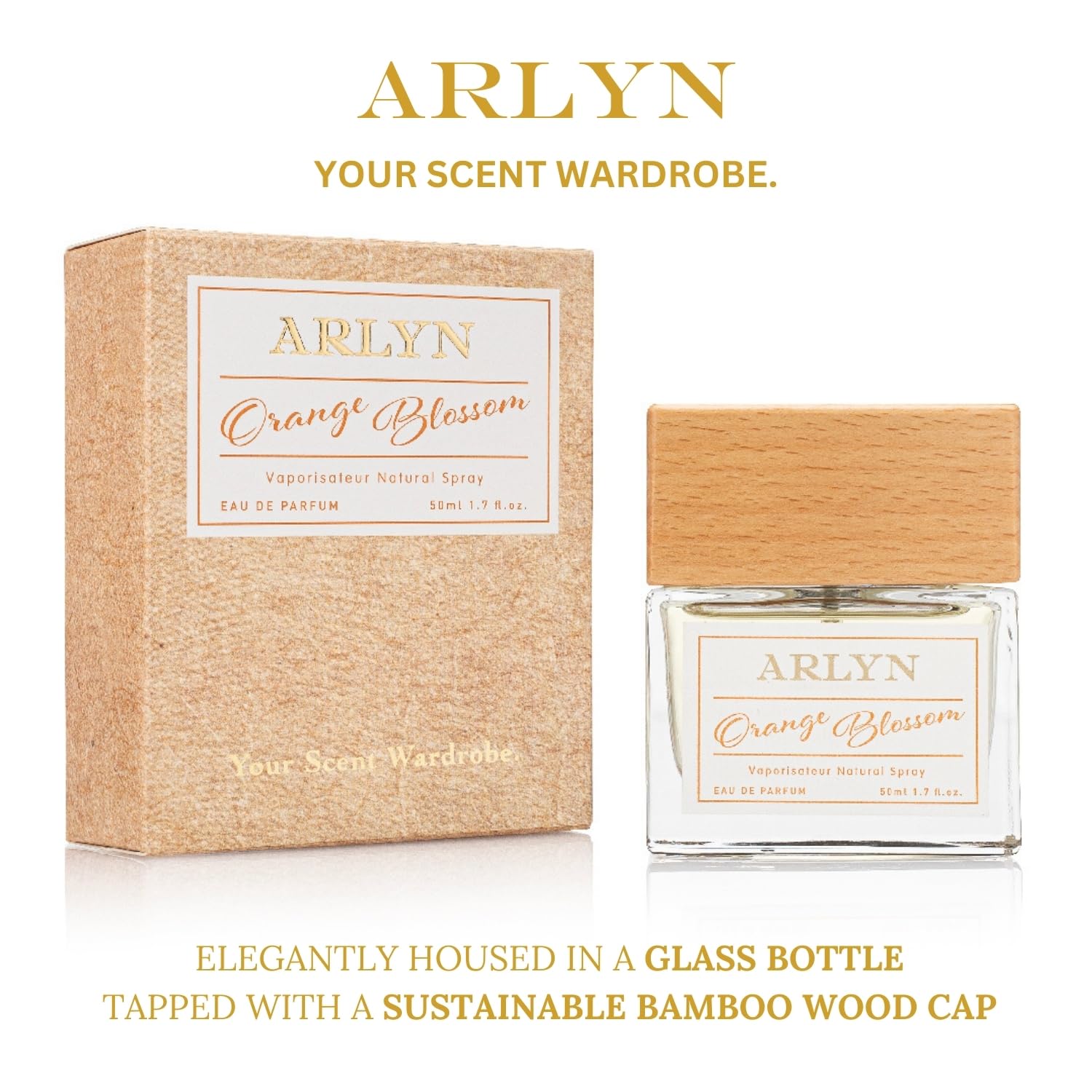 ARLYN Orange Blossom Eau De Parfum Inspired by Lan.come La Vi.e Es.t Bell.e, Long-Lasting Perfume for Women, Vegan & Eco-Conscious with Clean Ingredients, Pear, Jasmine, Vanilla - 50ml / 1.7 oz - Image 6