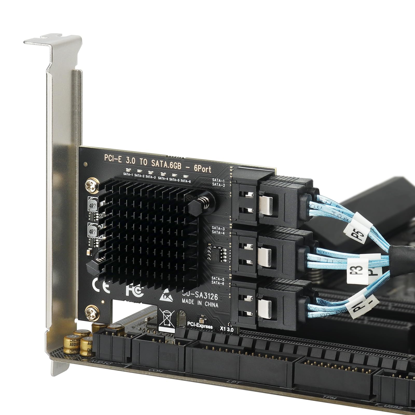 Amazon.com: PCIe to 6-Port SATA 3.0 Expansion Card for 4K Video