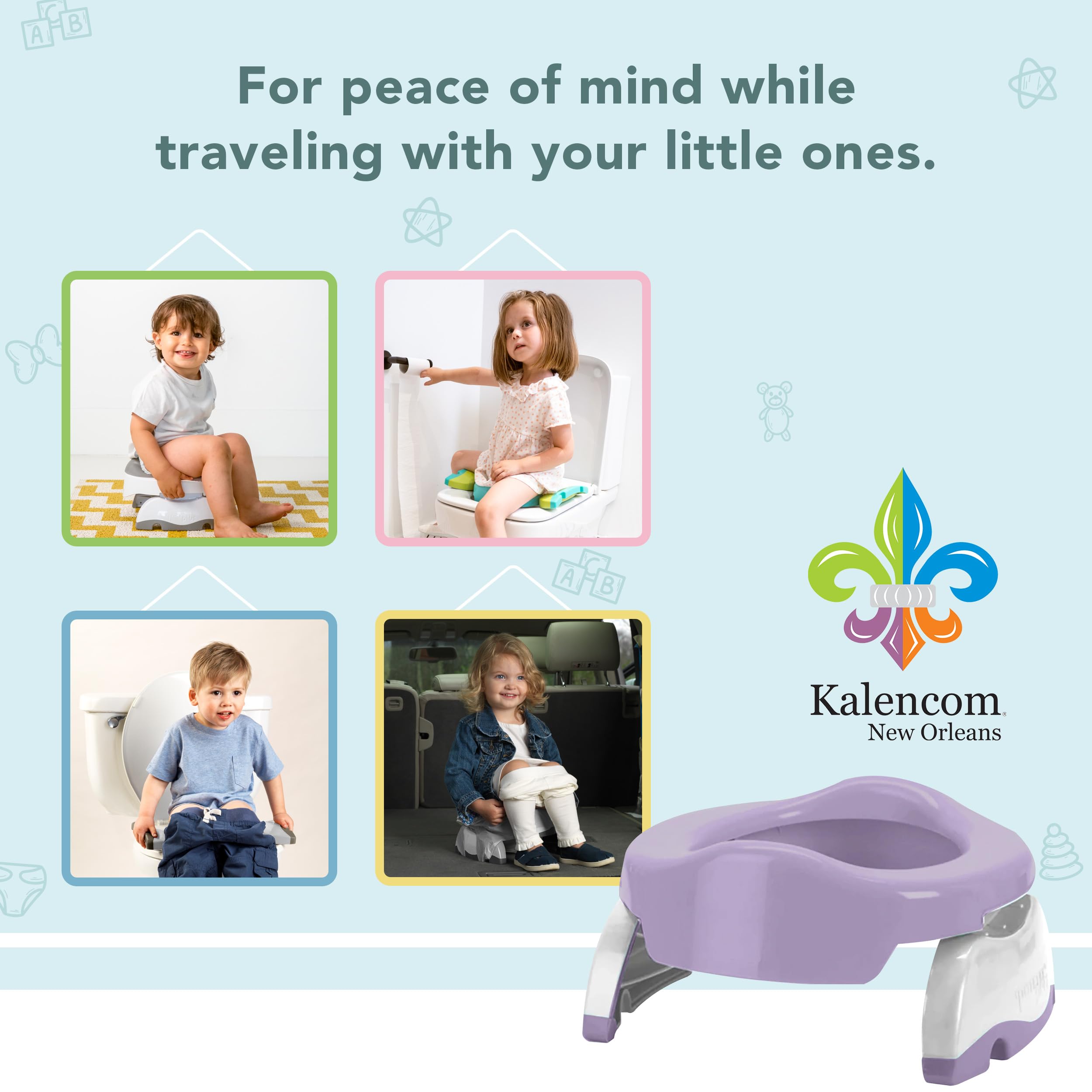 Kalencom Potette Plus 2-in-1 Reise-PottyTrainer-Sitz, pflaume