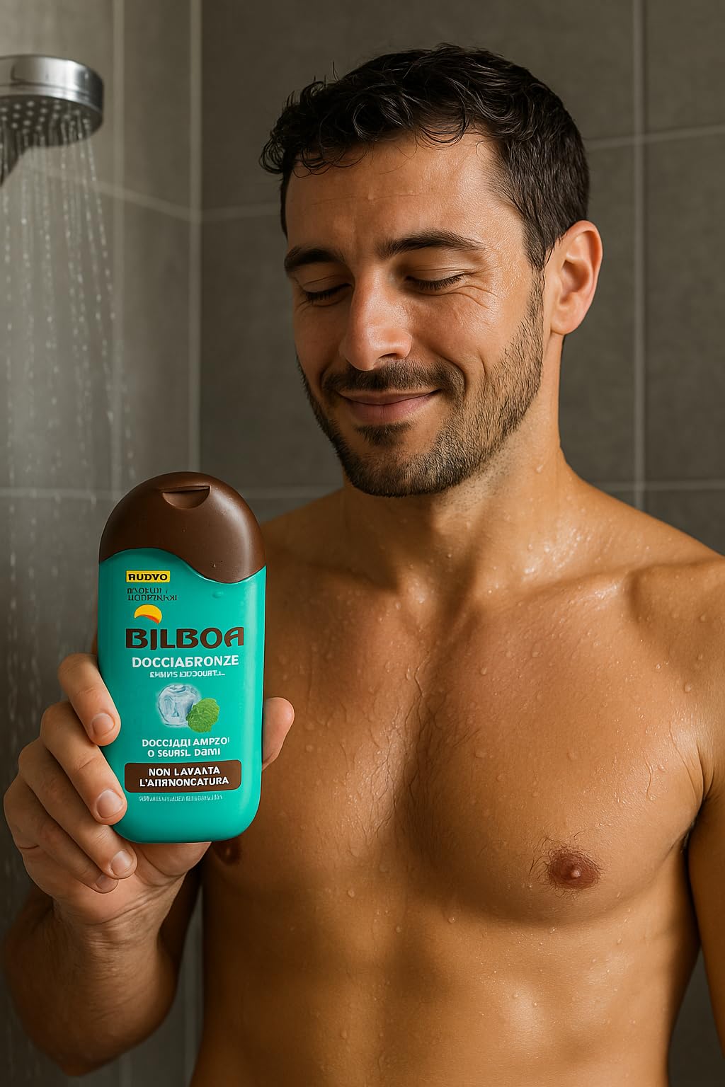 12X Bilboa Docciabronze Menta Glaciale 250ml – Docciashampoo Corpo e Capelli – Rinfrescante, Idratante, Non Lava Abbronzatura, Con Attivi Idrabronze – Uso Quotidiano, Dermatologicamente Testato