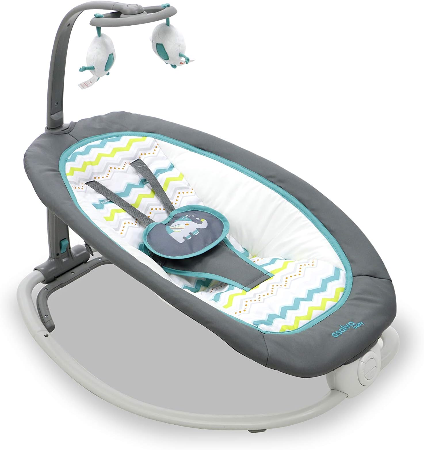 Asalvo Baby Bouncer Fold Elephant Aqua