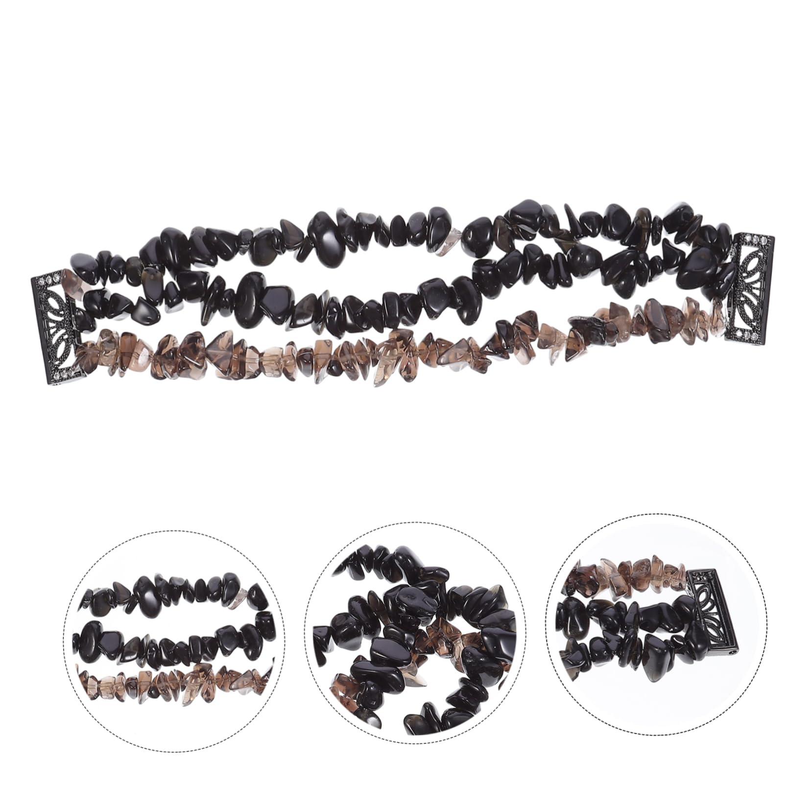 Hemobllo 2 Pièces Bracelet Bracelet Élastique De Montre Ceinture Délicate Montres Reloj Inteligente En Pierre Naturelle Respectueux De La Peau