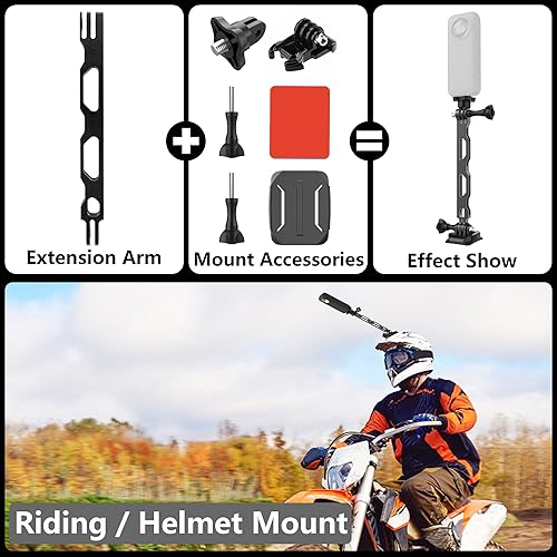 Miniatura 3 de Accesorios Kits para Insta360 X3 Carcasa Impermeable Buceo Caso Flotador Mango Silicona Cubierta Protector Lente Soporte Brazo