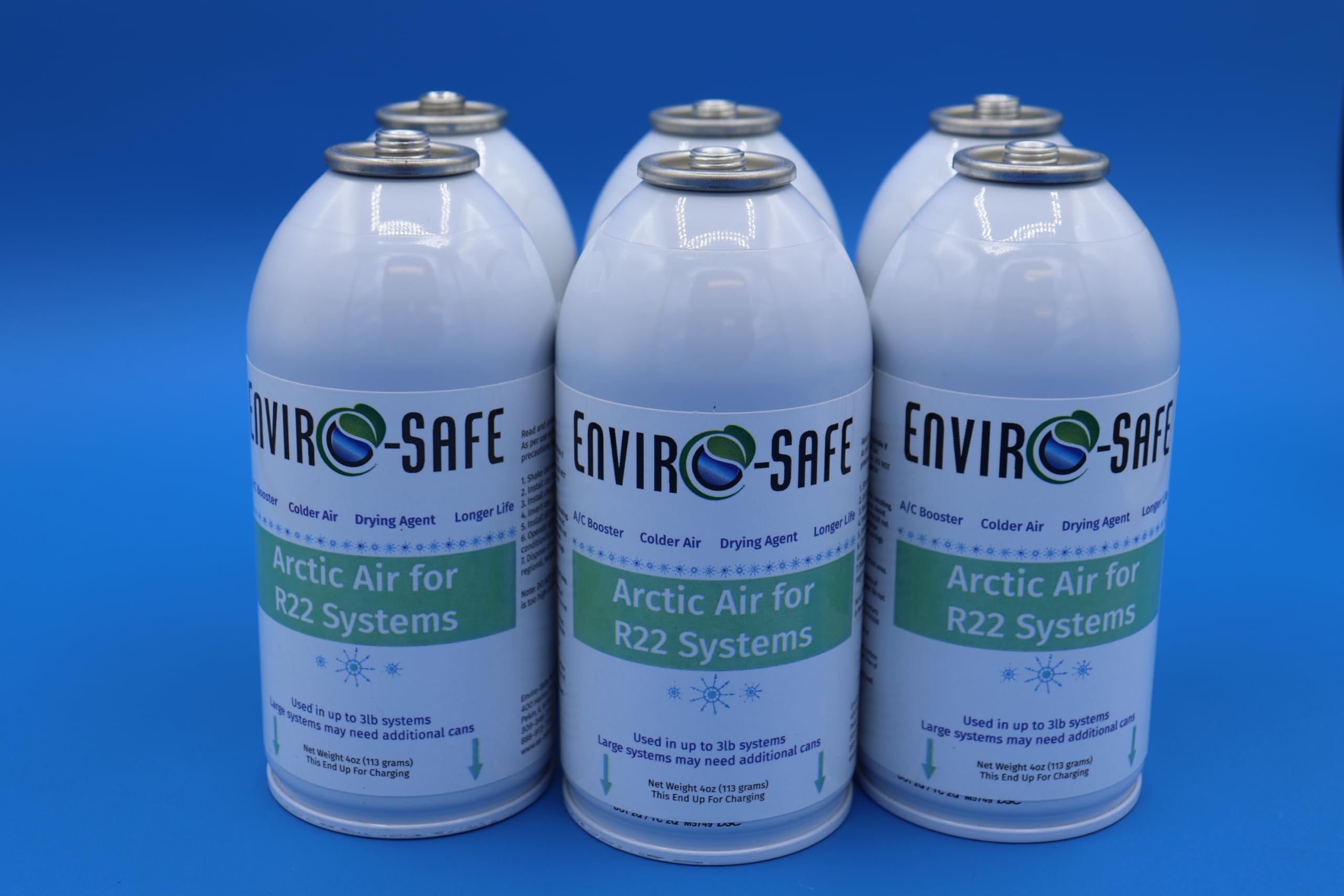 Arctic Air for R22 Systems, 6 Cans, Envirosafe, White