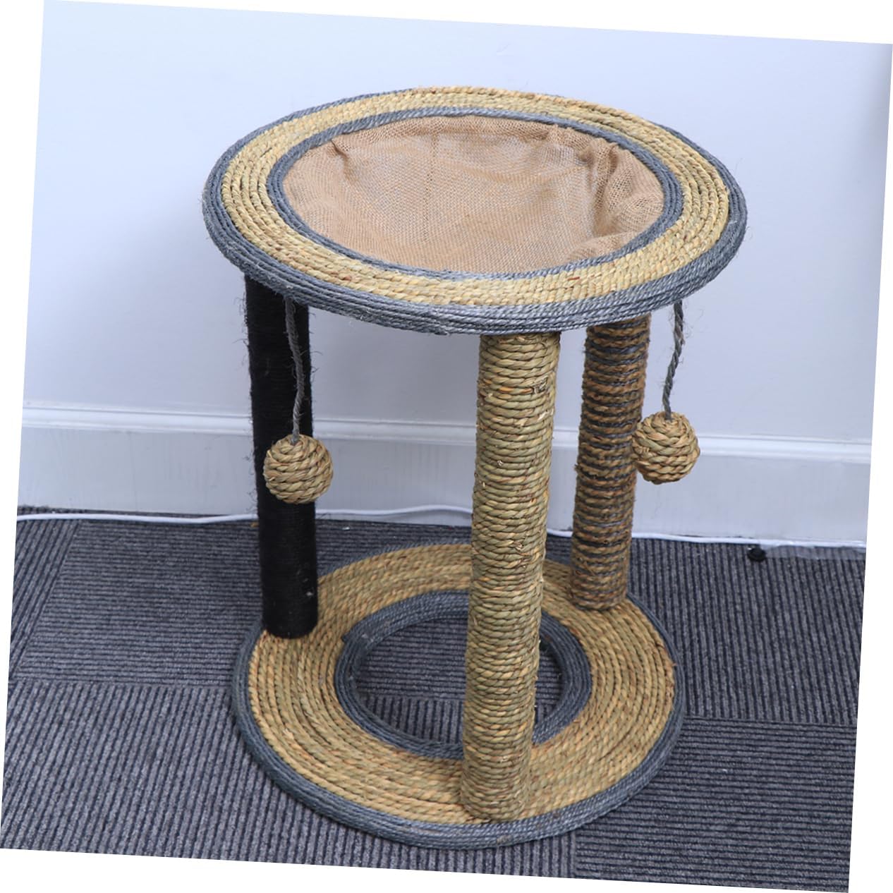 Balacoo Cat Climbing Frame Stand Sisal Scratching Post and Tree for Cats Kittens S Pet Supplies for Clawing Resting Keeps Furniture