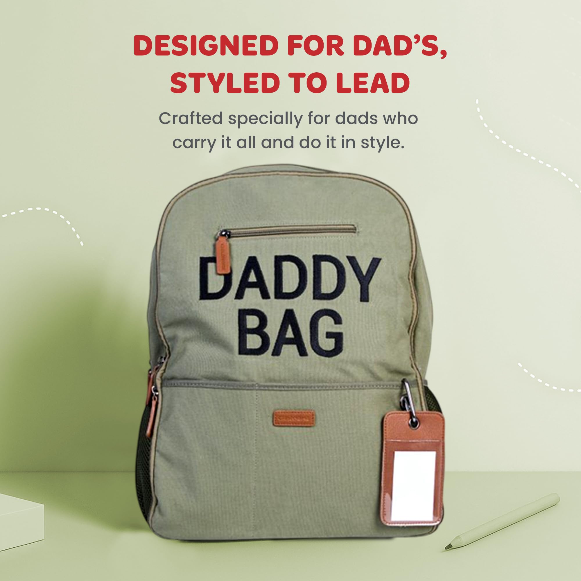 CHILDHOME, plecak na pieluchy, torba podróżna, duża pojemność, funkcjonalny, belgijski design, oddychający tył, składany materac, 35 l, torba dla taty, khaki