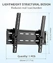 TV Stand Wall Mount, Space Saving Solution for 32-65 Inch Televisions, Secure Installation for Living Rooms and Bedrooms, Universal TV Wall Mount Stand with Easy DIY Setup gallery image