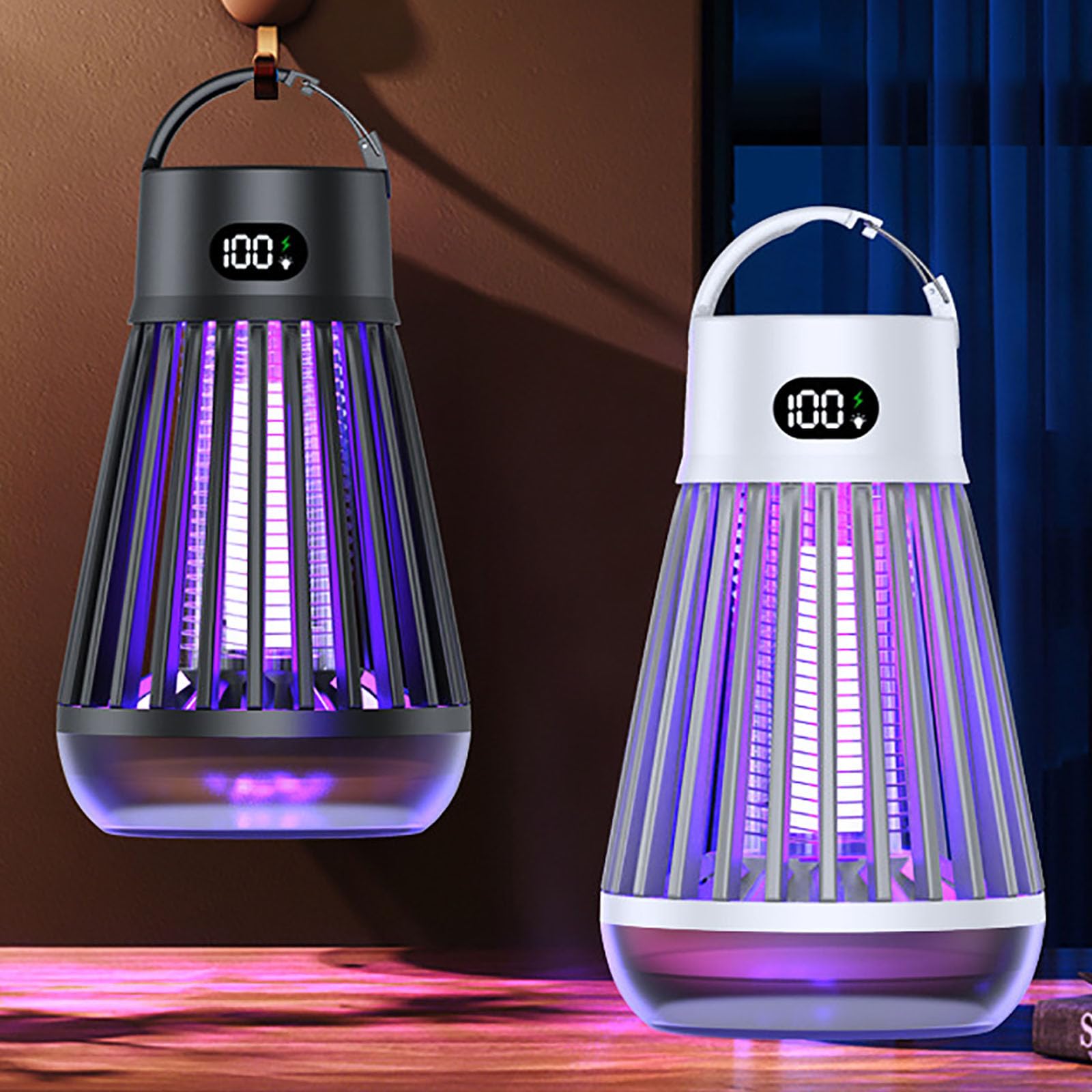 Clima Pest Guard, Zapshield Bug Killer, Portable UV Mosquito Killer Lamp, Outdoor Mosquito Repellent Device Personal for Bedroom, Indoor Outdoor, Patio, Garden, Camping (2pcs)