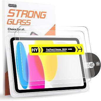 2 Pack Screen Protector for iPad A16 11 inch 11th/10th Generation 10.9 Inch 2025/2022, Tempered Glass with Auto Application Tray for iPad 11/10 Gen, Easy Installation,Case Friendly 2