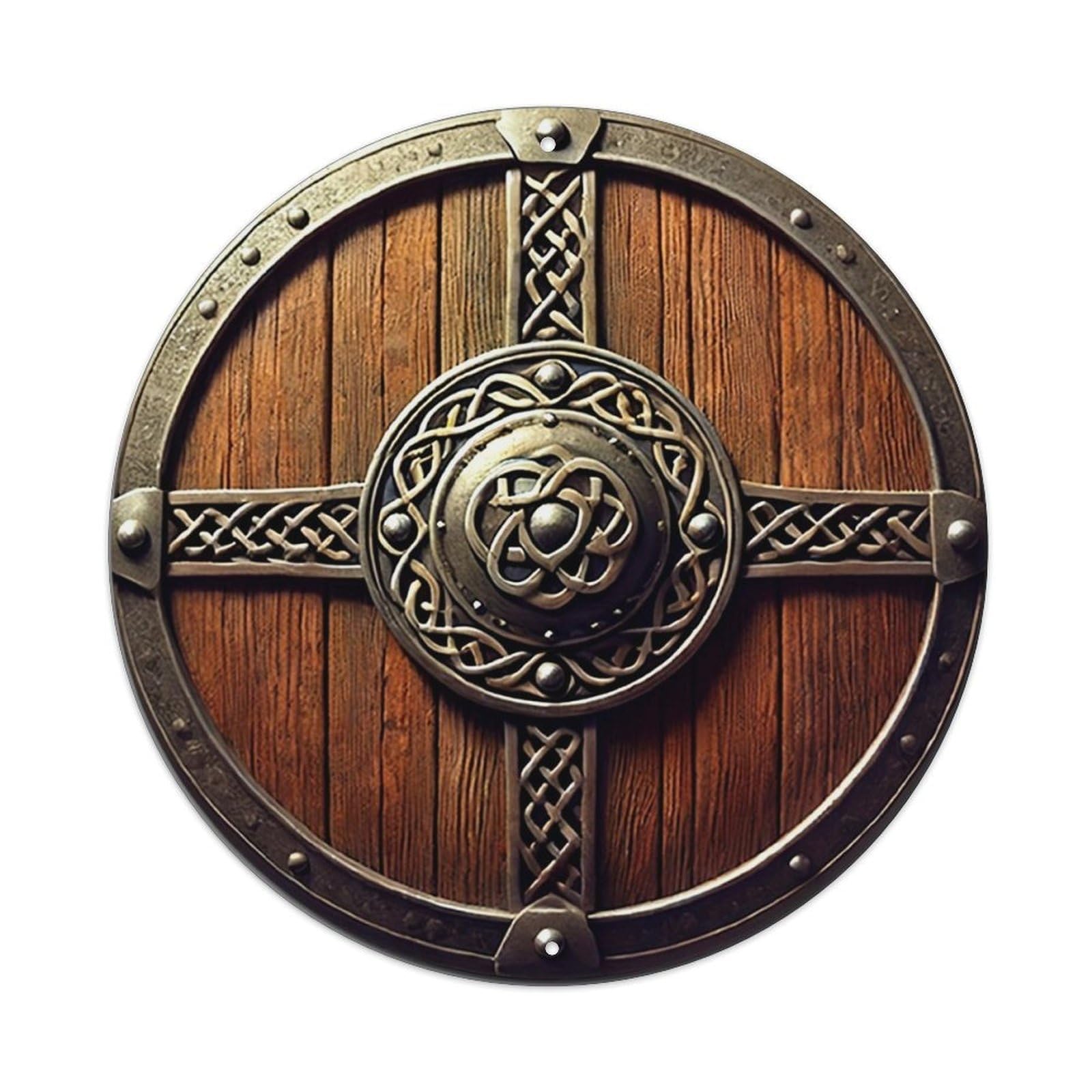 Celtic Knotwork Design Pattern Vintage Round Tin Sign Retro Metal Wall Decor Metal Poster, Home Bar Garage Cafe Wall Art Decoration 8x8Inches