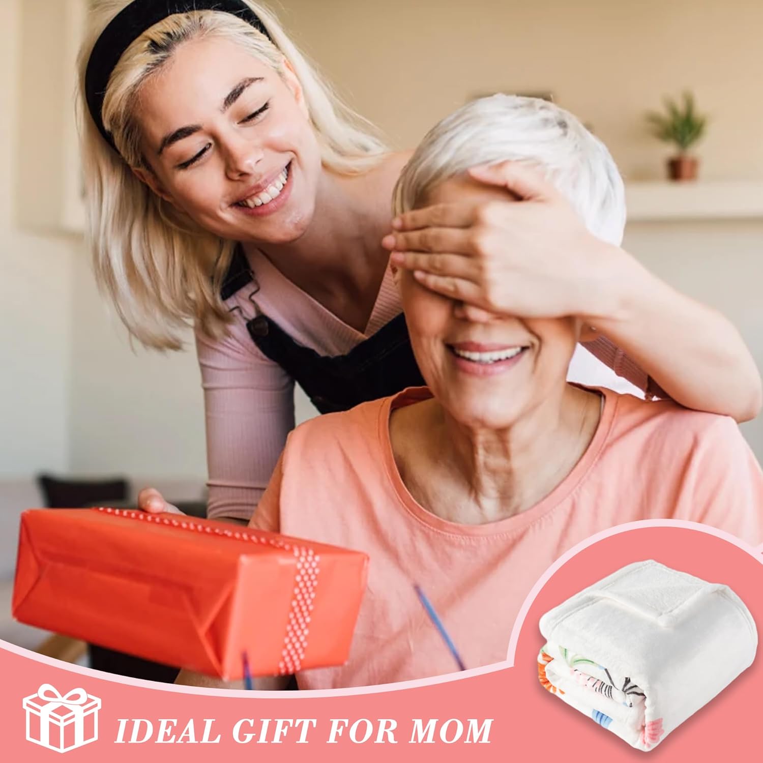 Battilo Throw Blankets Anniversary Birthday Gift for Mother from Daughter Son, Mom Blanket, Gift Blanket, Presents for Mom Day, Super Soft Flannel Throw Blanket for Bed Couch, 50" x 60" - Image 4