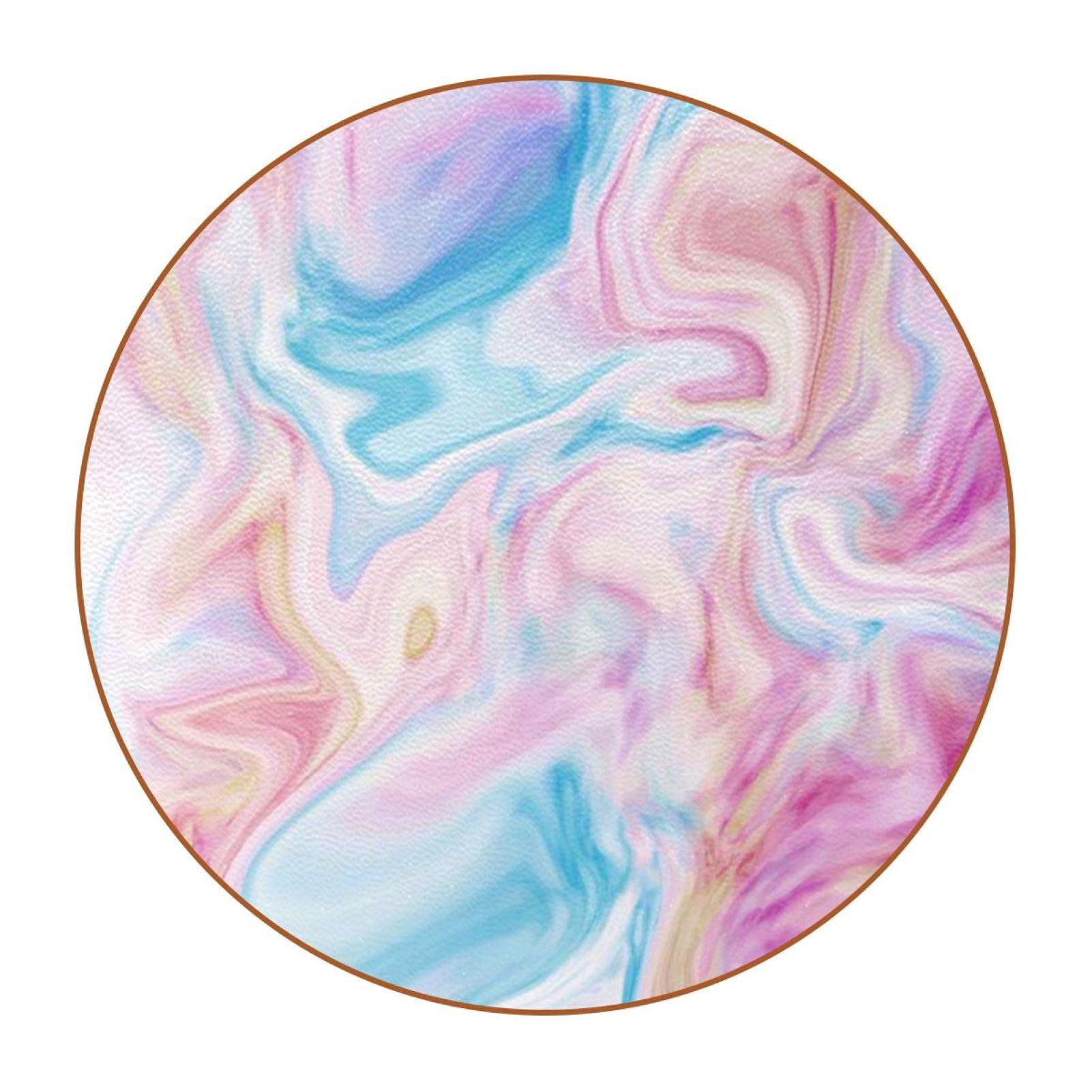 Marmeren Roze Ronde Onderzetters 6 Stuks Drinken Onderzetters Bar Onderzetters Cup Coaster