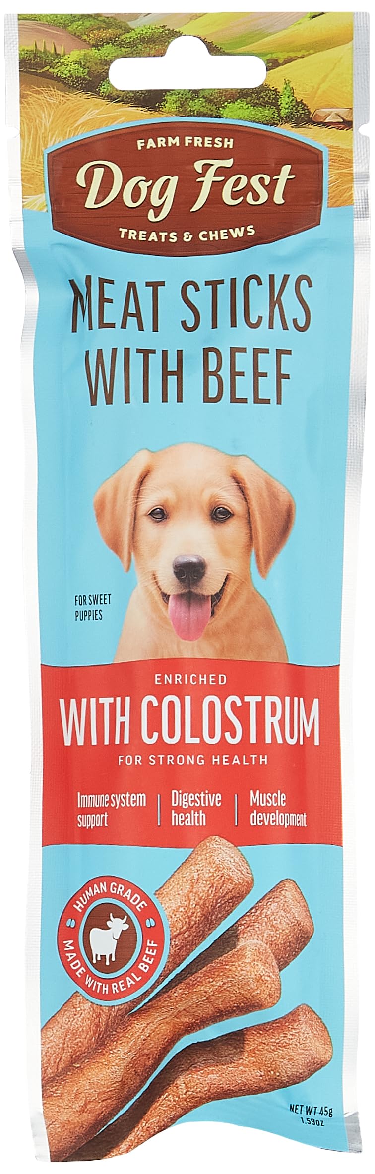 Dog Fest Beef Stick With Colostrum 45g