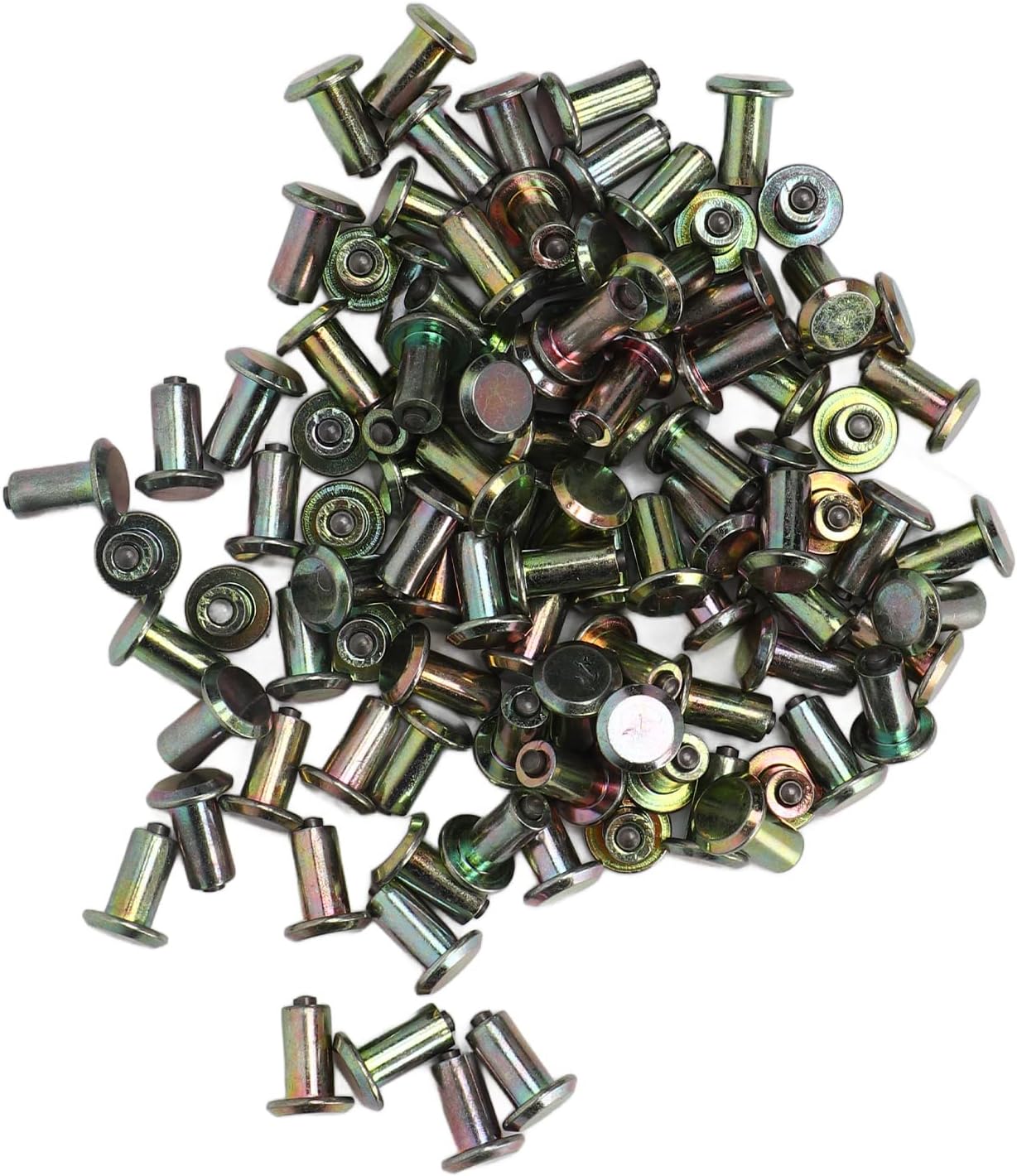 Keenso CarbideTire Studs Stud Screw,100PCS 12mm Non Slip Snow Driving Tire Spikes Accessories for Car Truck Boot Motorcycle ATV SUV