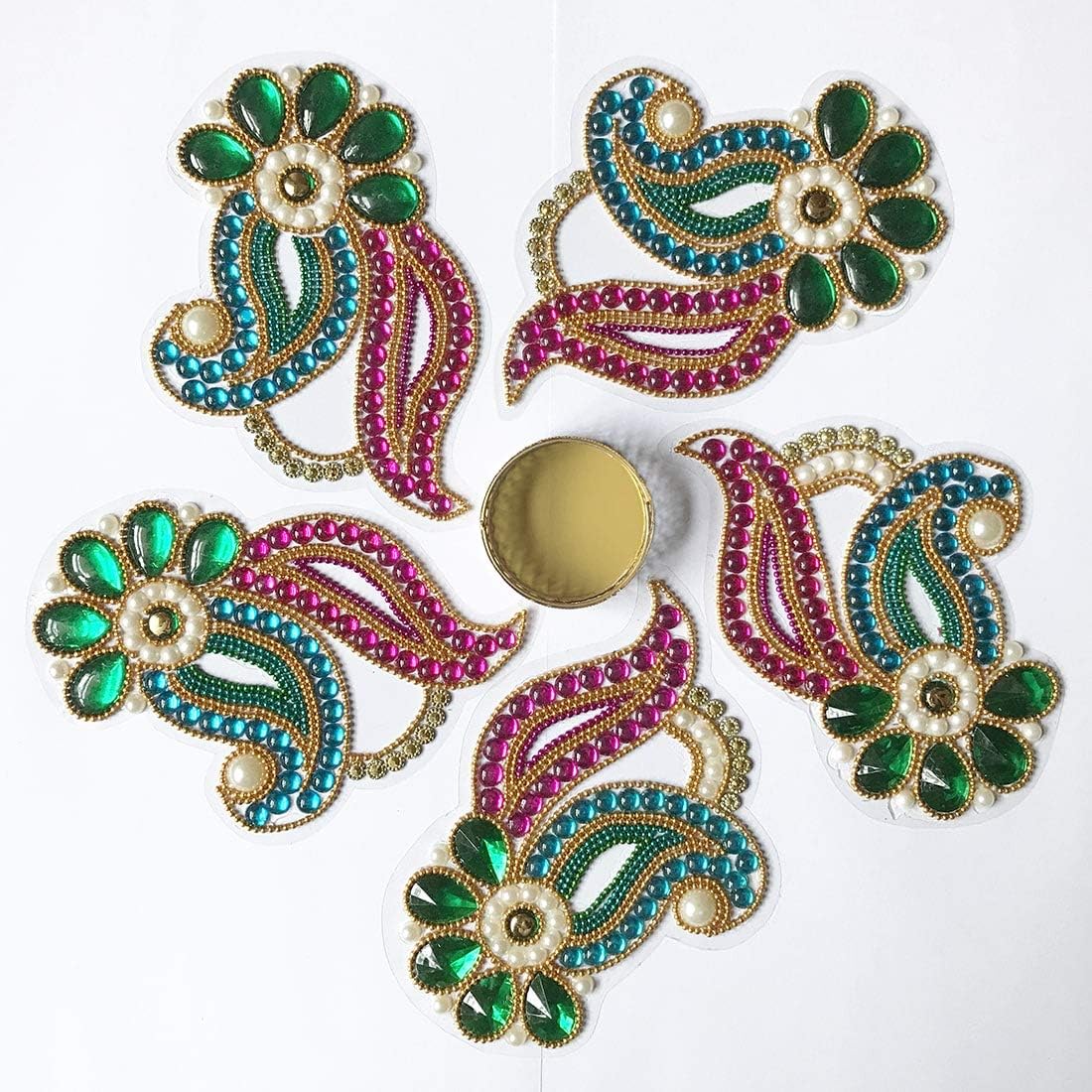 Aabhaas DesignPlastic Kundan Decorative Rangoli