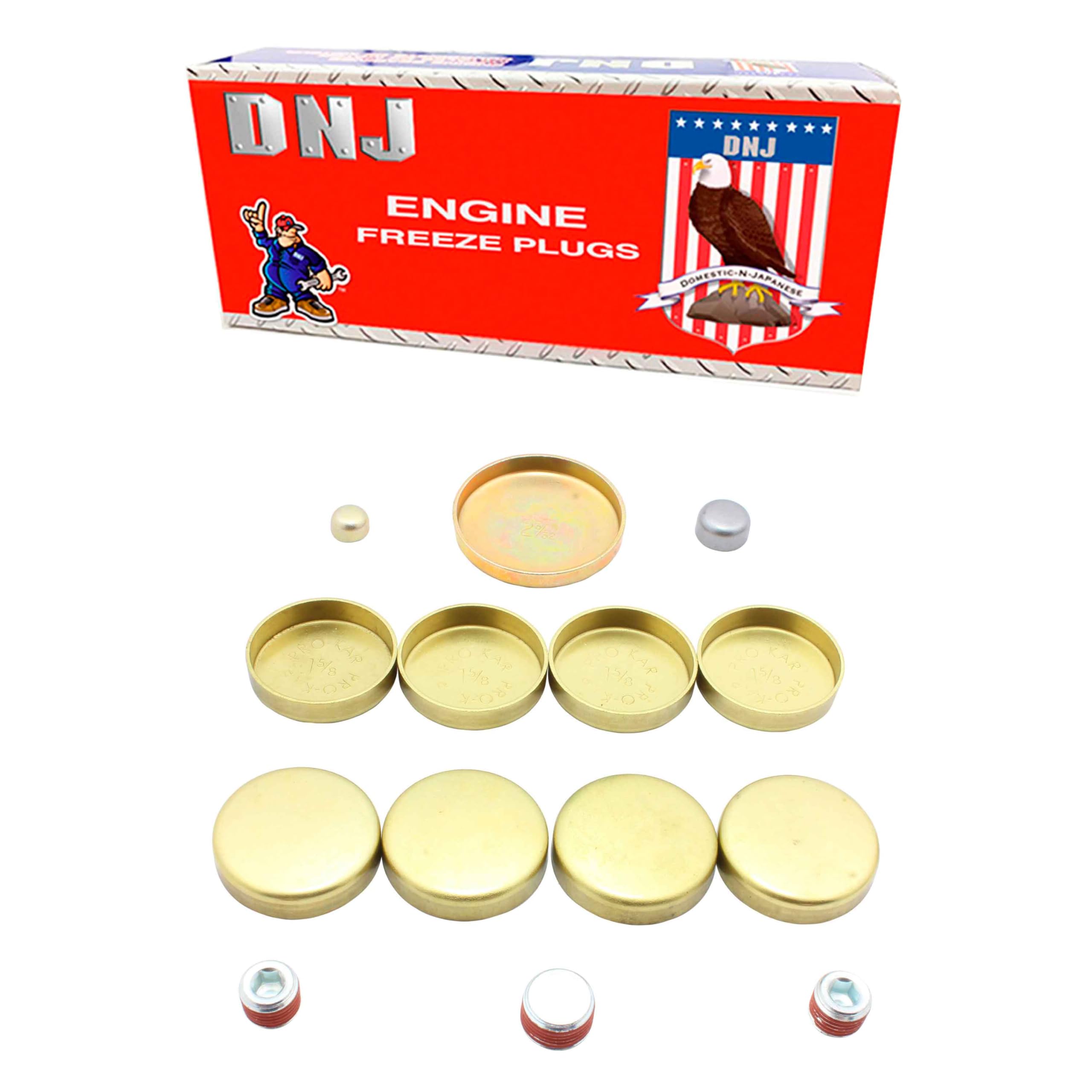 Amazon.com: DNJ FPS3125 Freeze Plug Set (Brass) for 87-06 Chevrolet, GMC,  Oldsmobile, Isuzu 4.3L V6 OHV Naturally Aspirated : Automotive
