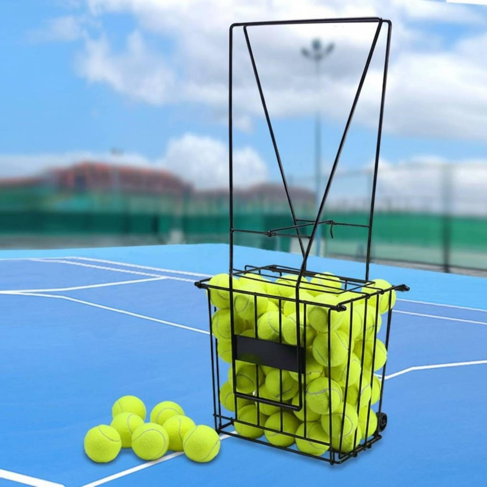 Milageto Carrello Pieghevole con Ruote Capiente Carrello Palline Ruote Portatile Attrezzatura Sportiva per Allenamento Sportivo