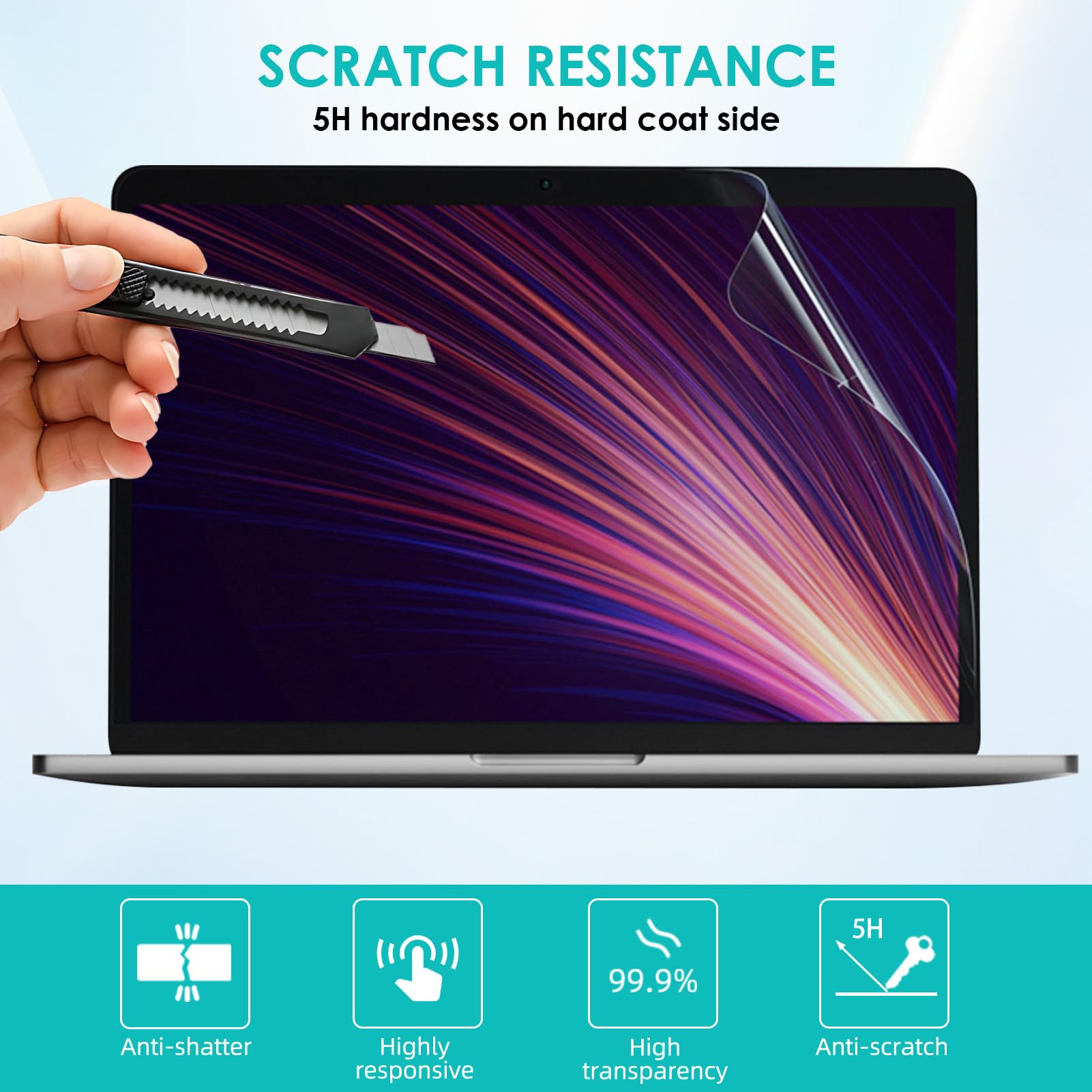 Lot De 3 Protection D'écran Pour MacBook Pro (2016-2022, M1/M2) Et