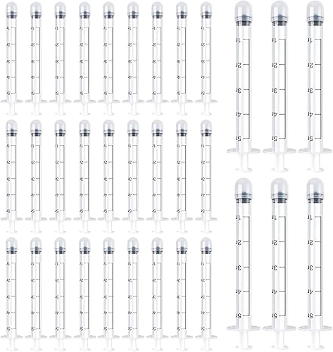 Miniatura 1 de Paquete de 40 aplicadores desechables de crema vaginal, jeringas inyectoras de lubricante, se adapta a presiembra, supositorio, hormigas Lub-RIC,