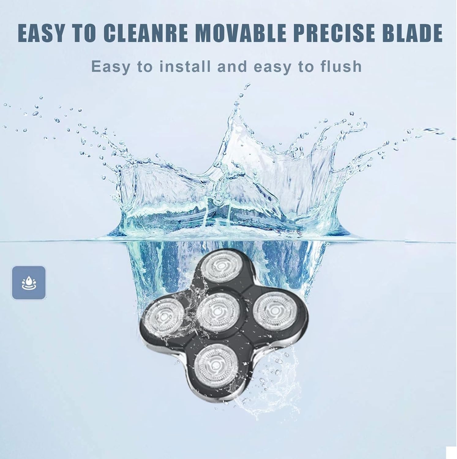 Shaver Replacment Heads Compatible with Remington Balder Pro Head Shaver Model XR7000, for Bald Men (4 Pack)