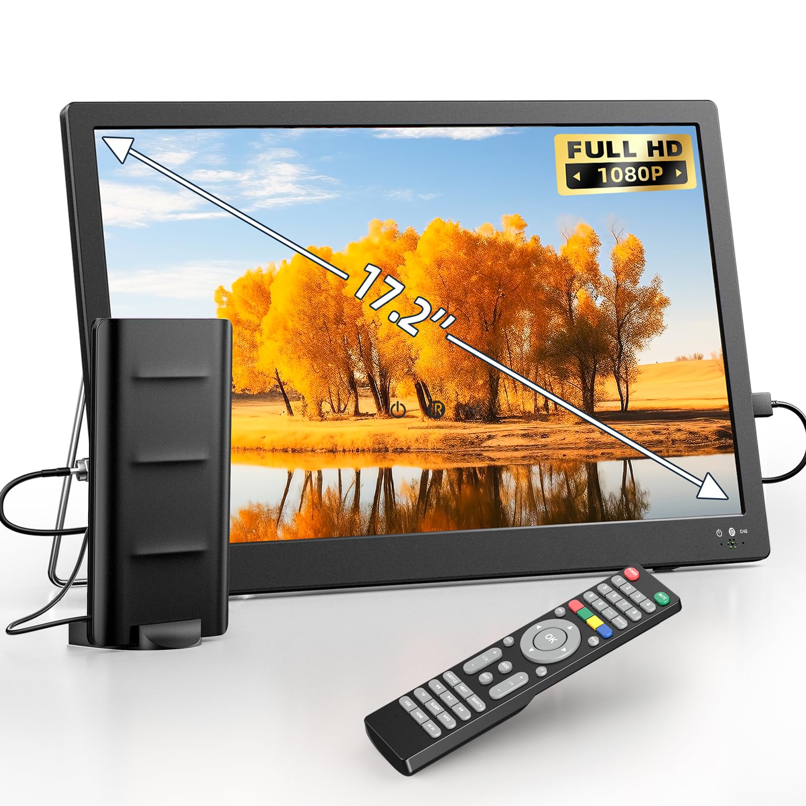 NORTHING 17.8" Portable TV with Antenna