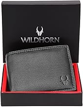 WildHorn RFID Protected Genuine Leather Wallet for Mens