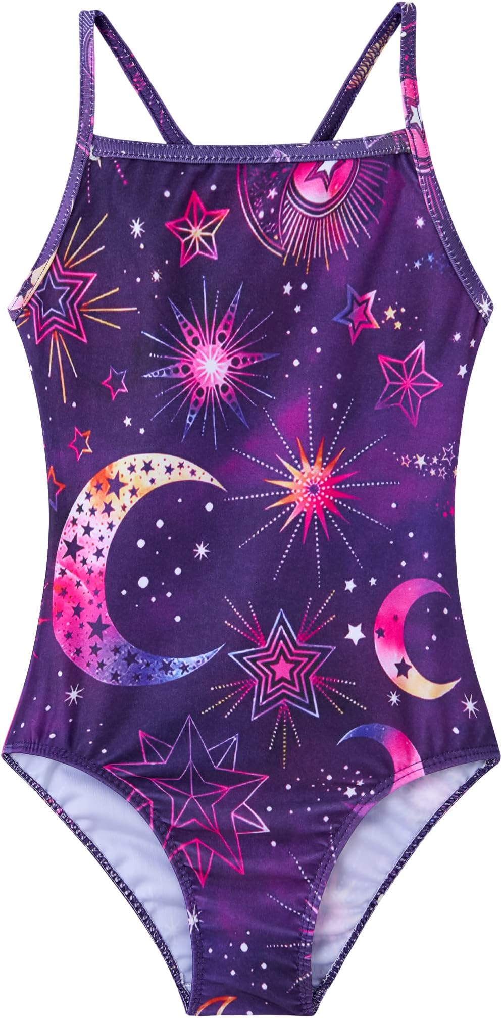 Girls Swimsuits One-Piece Bathing Suits Multicolor Kids Sport Summer Beach Swimwear for 2-10 Years Old