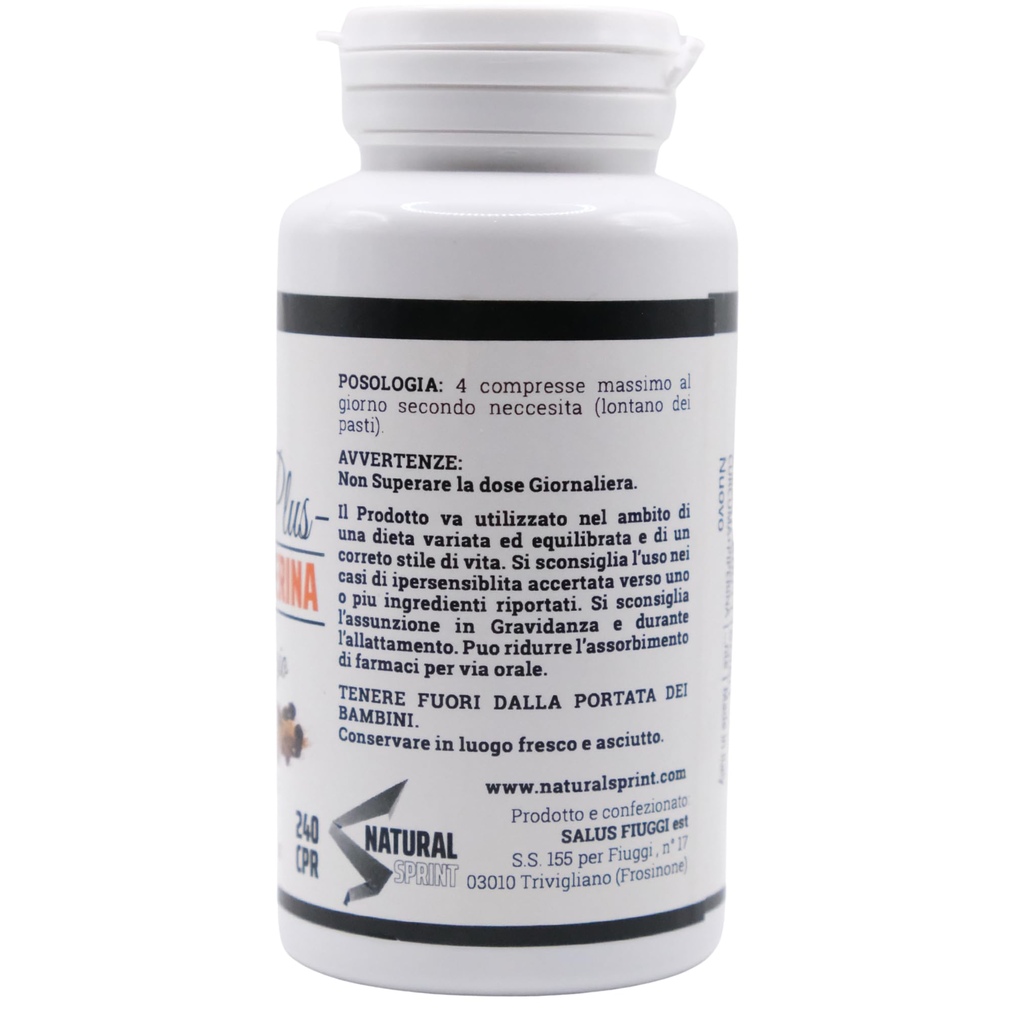Curcuma + Piperina Platinum Plus - Curcumina Titolata ad Alto Dosaggio – 240 Compresse Naturali Made in Italy per il benessere quotidiano
