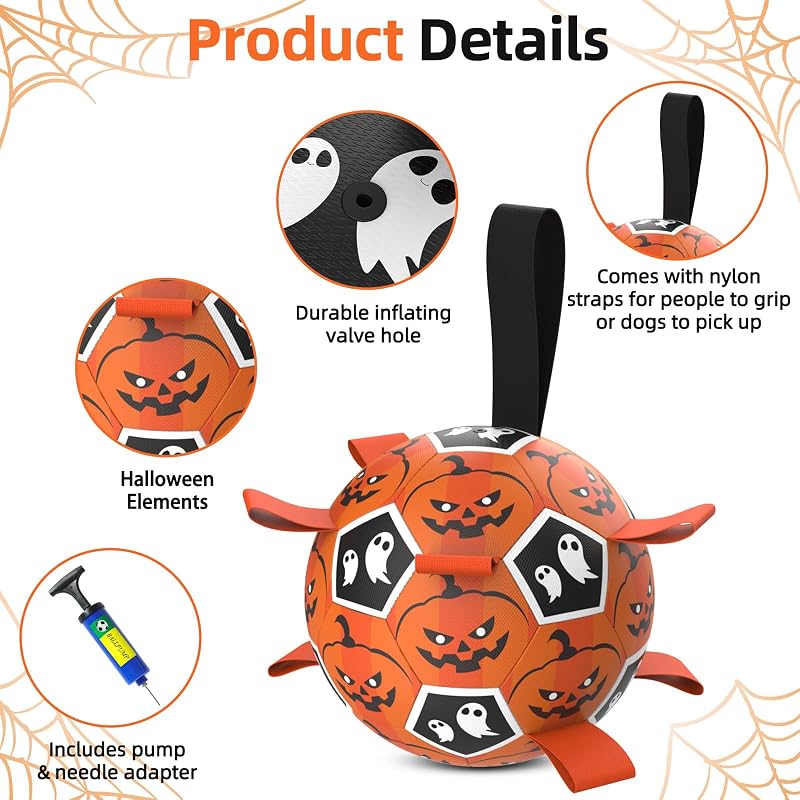 Diman Halloween Dog Toys – Hexagon texture with an irregular bounce
