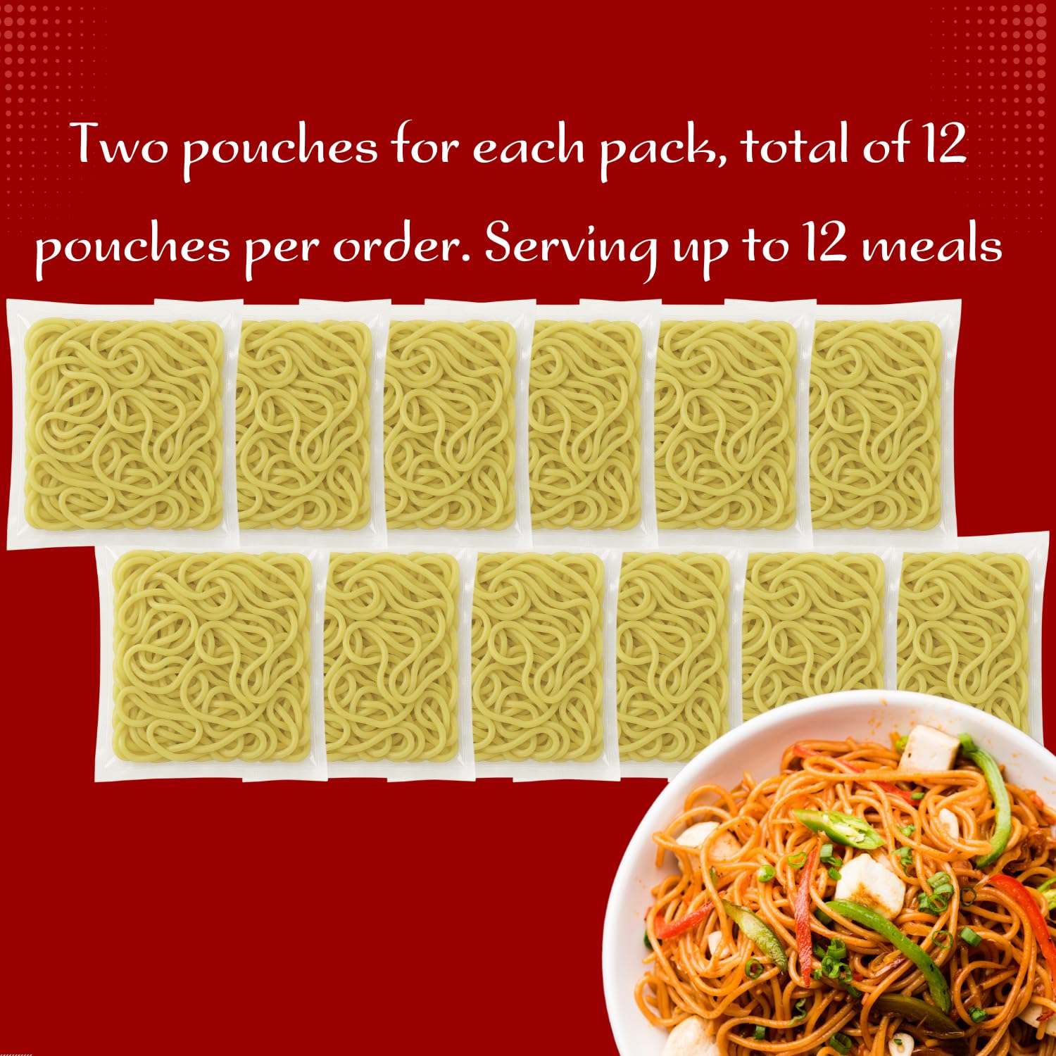 KA-ME Hokkien Stir-Fry Noodles 14.2 oz (Pack of 6), Authentic Asian Ingredients and Flavors, Certified Gluten-Free, Made of Rice, Authentic, No Preservatives or MSG, Instant & Microwaveable, Ideal In A Stir-Fry, Salad Soup or Your Favorite Noodle Recipe and Many More