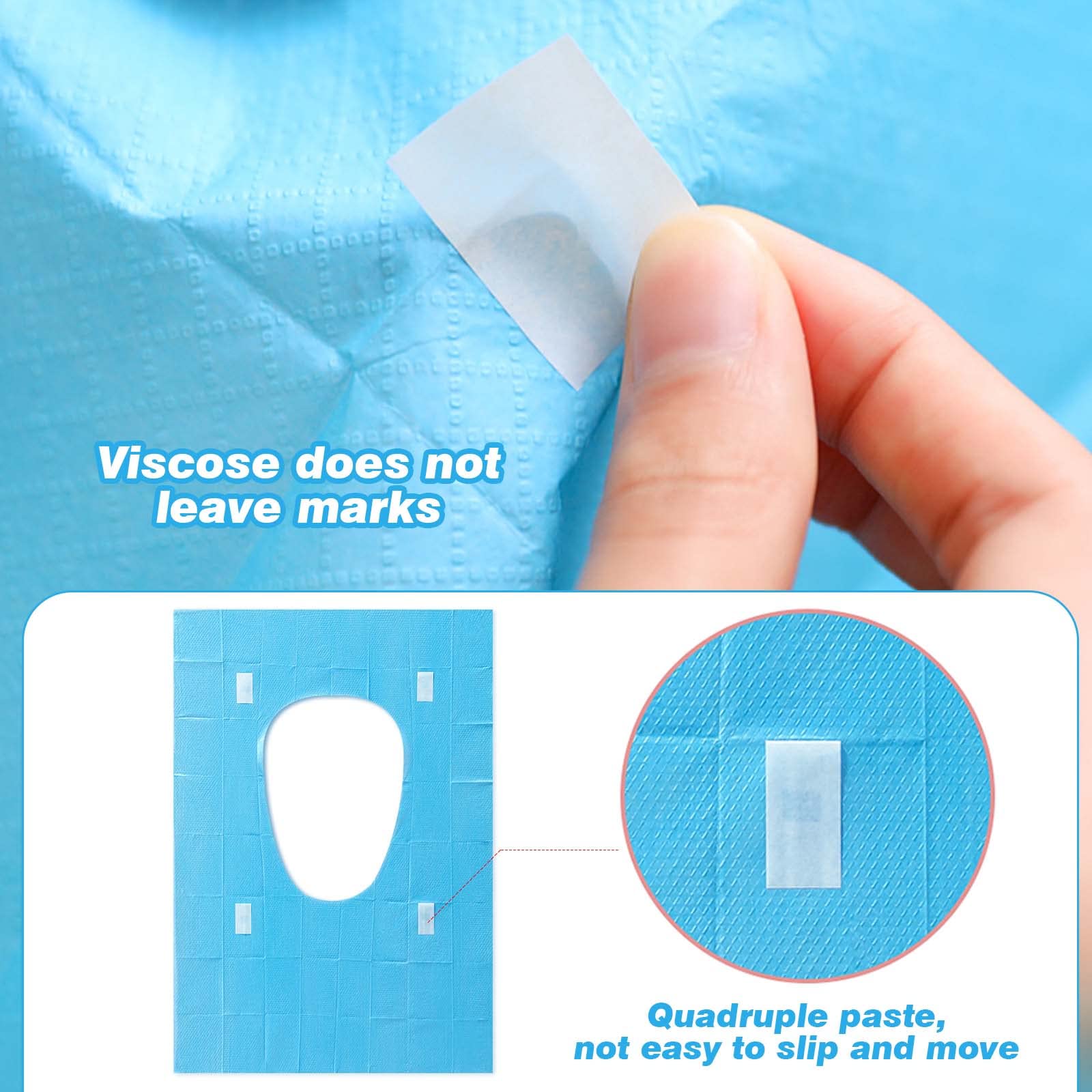 40 Copriwater Usa E Getta - Igienici, Monouso, 38x58 Cm, Per Adulti E Bambini