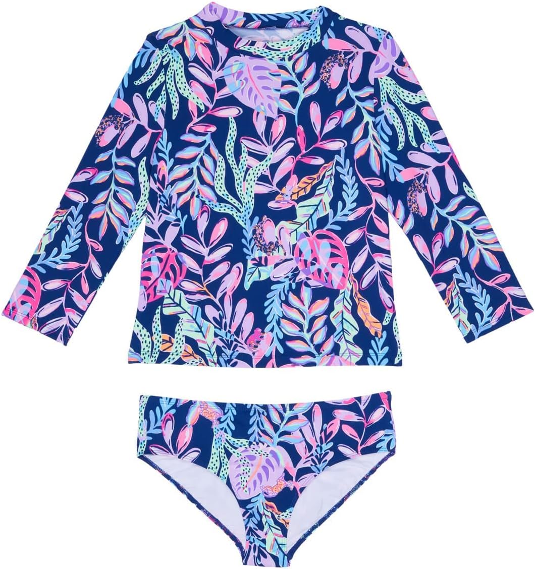 Lilly Pulitzer girls Bobby Rashguard Set Upf 5 (Toddler/Little Kids/Big Kids)