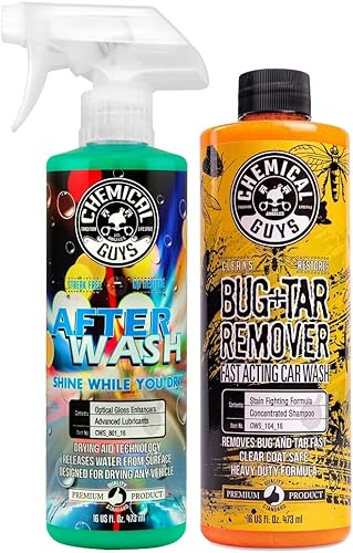 Miniatura 18 de Chemical Guys CWS_104_64A - Paquete de lavado de autos, secado y brillo – Jabón concentrado para quitar insectos y alquitrán, 64 onzas (0.5 galones)