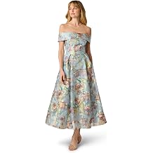 Adrianna Papell Jacquard Ankle Length Dress