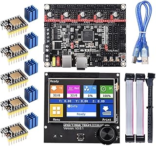 SKR V1.4 Turbo Motherboard TFT35 E3 V3.0 Touch Screen TMC2209 Driver Upgrade For Ender3 3D Printer VS Octopus Pro (Color : SKR V1.4 Turbo, Size : With TFT 5160V1.3x5)