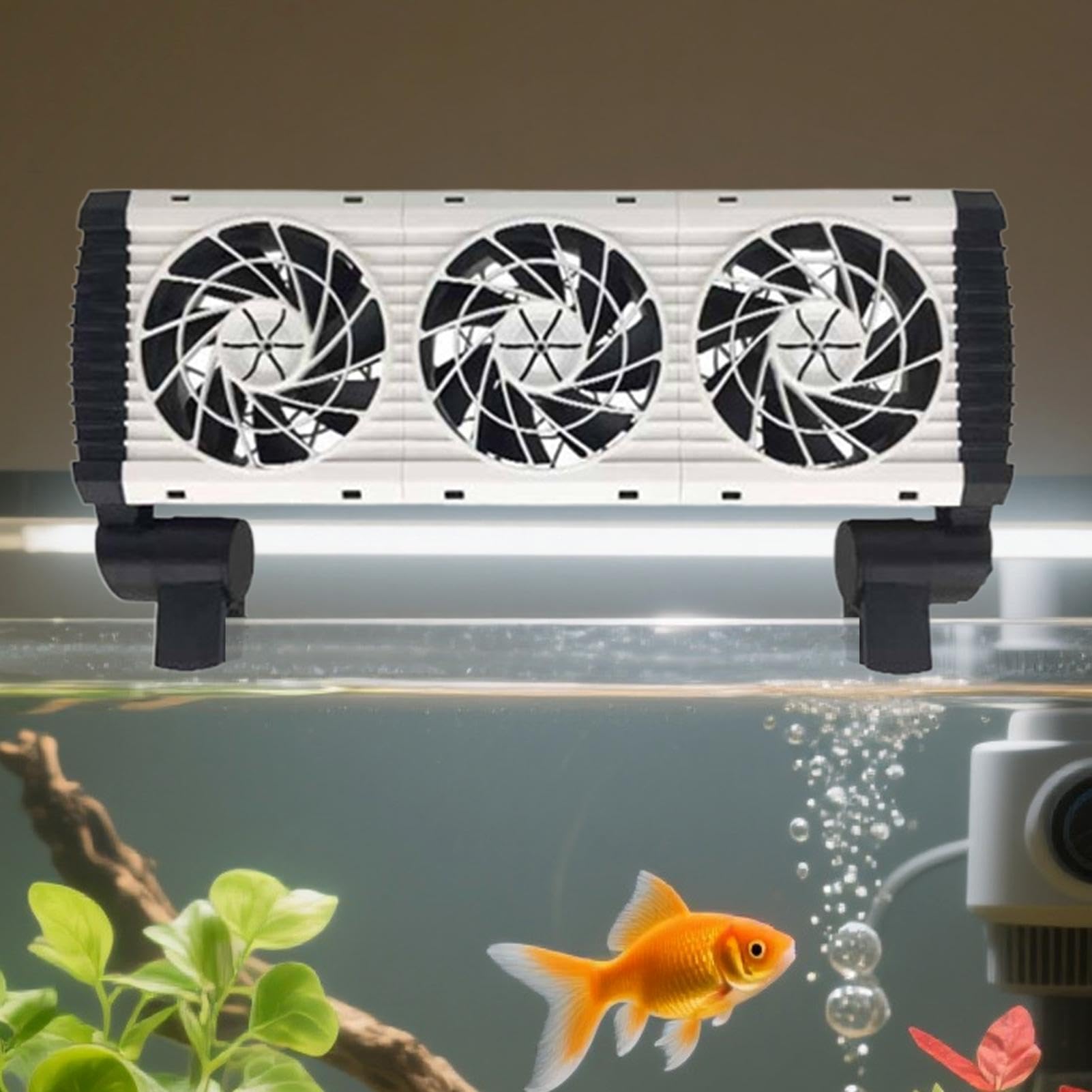 Générique Ventilateur D'Aquarium Refroidisseur Réglable 5 Vitesses | Climatiseurs Bassin Ventilateur Refroidissement Bac Poissons Pour Amateurs Et Propriétaires Bureaux Appartements Dortoirs