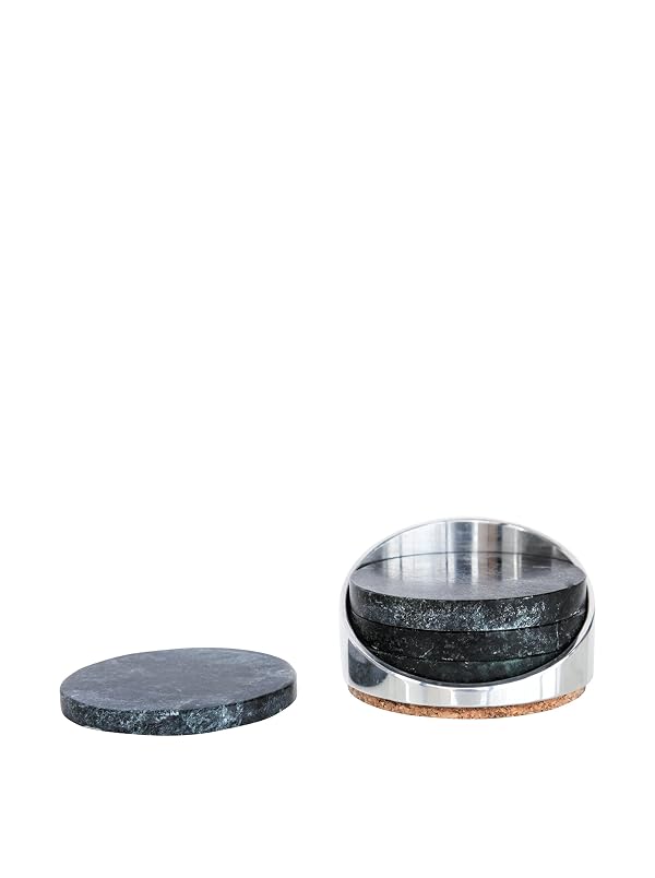 Soapstone Coasters Set of 4#7631 by Sparq - Used condition - Image 2