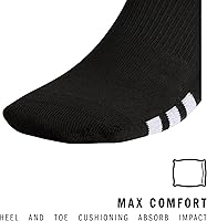 Vista 2 de adidas Rivalry Soccer 2.0 OTC, Workout Compression Socks-Over The Calf Negro/Blanco