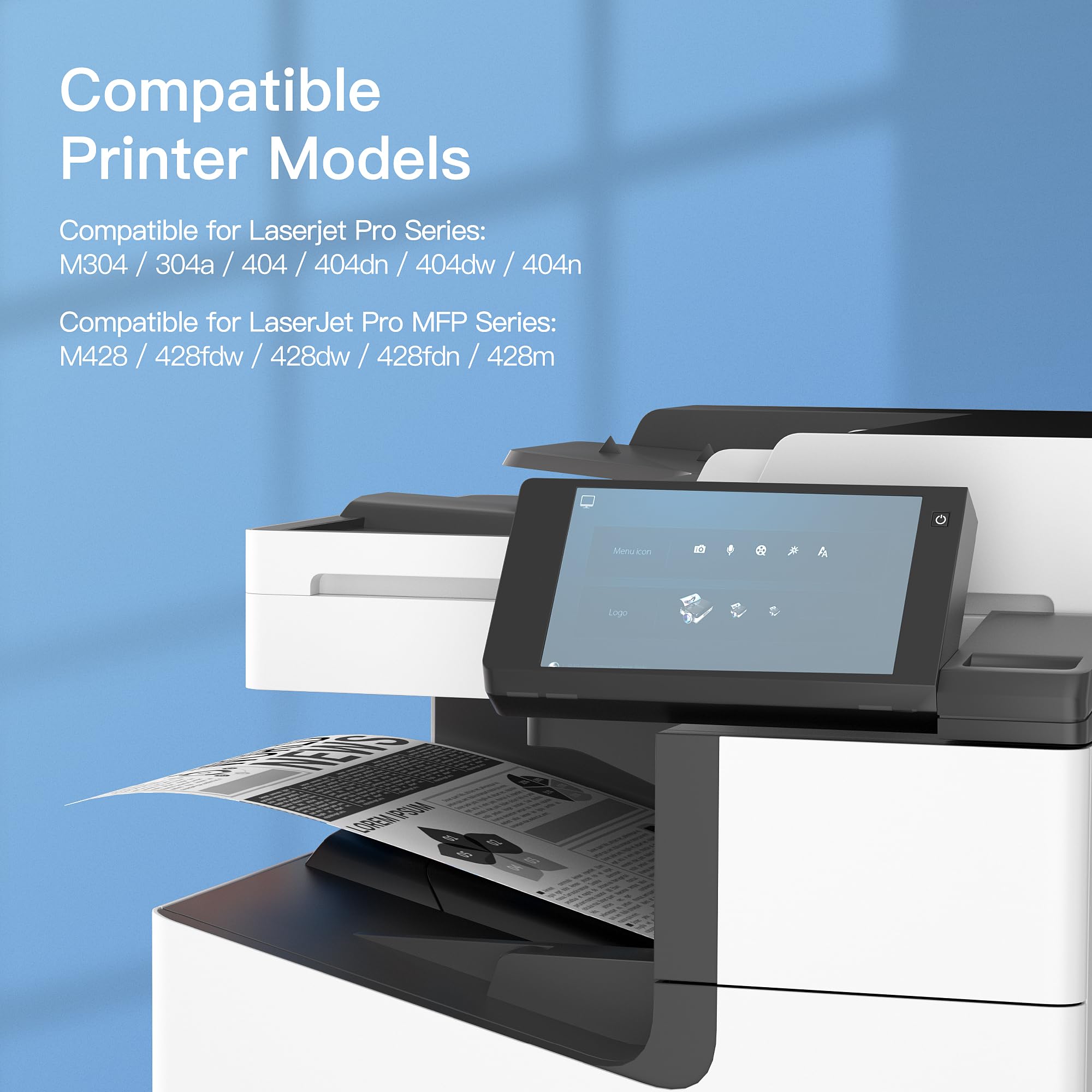 GPC Image 59A Con Chip Cartucce di Toner Compatibili per HP 59A CF259A 59X per LaserJet Pro MFP M428 M428fdw M428dw M428fdn M428m (Nero, 1-Pack)