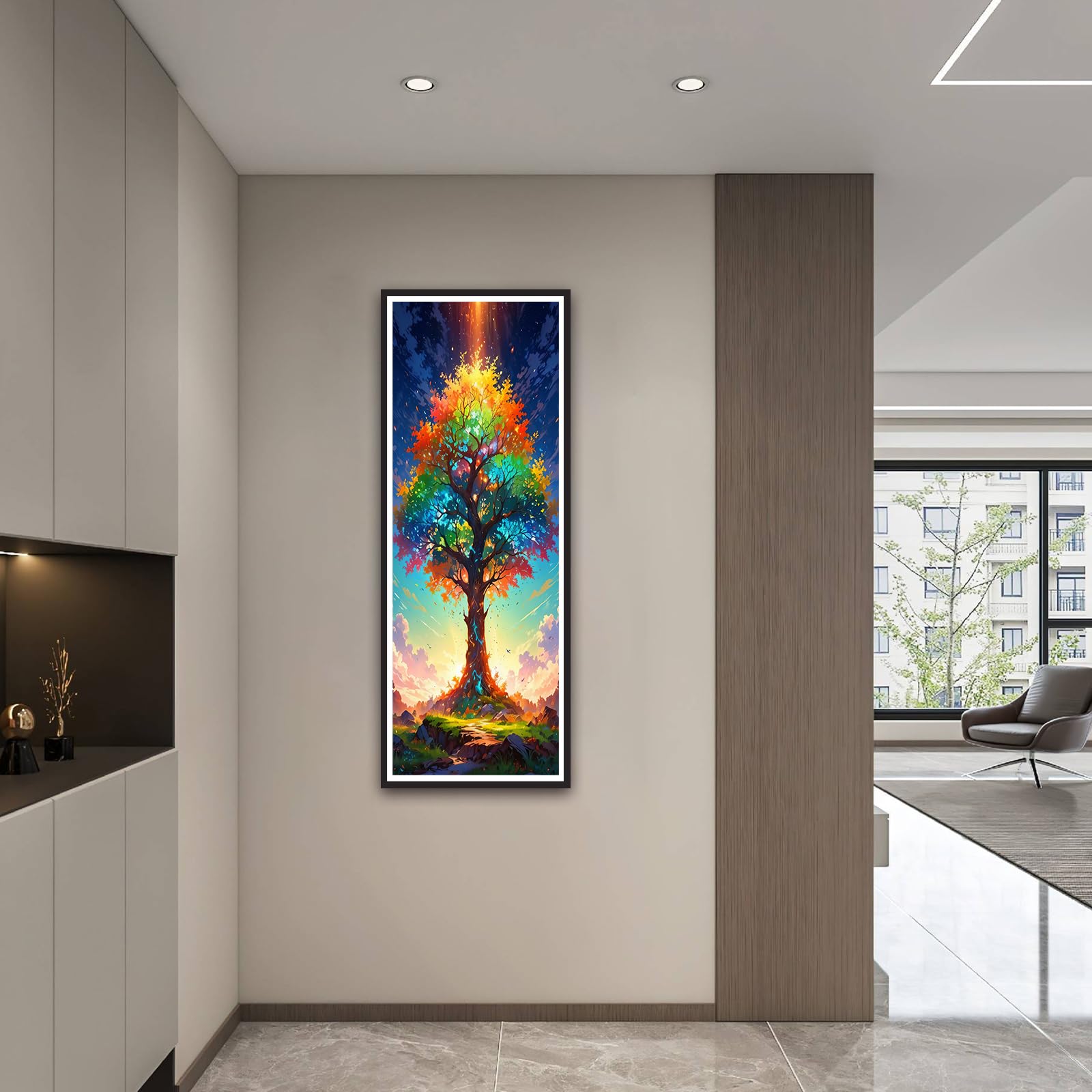 ZHUMUTO Diamond Painting Adulte Très Grand Format 60x160 cm Arbre de Vie