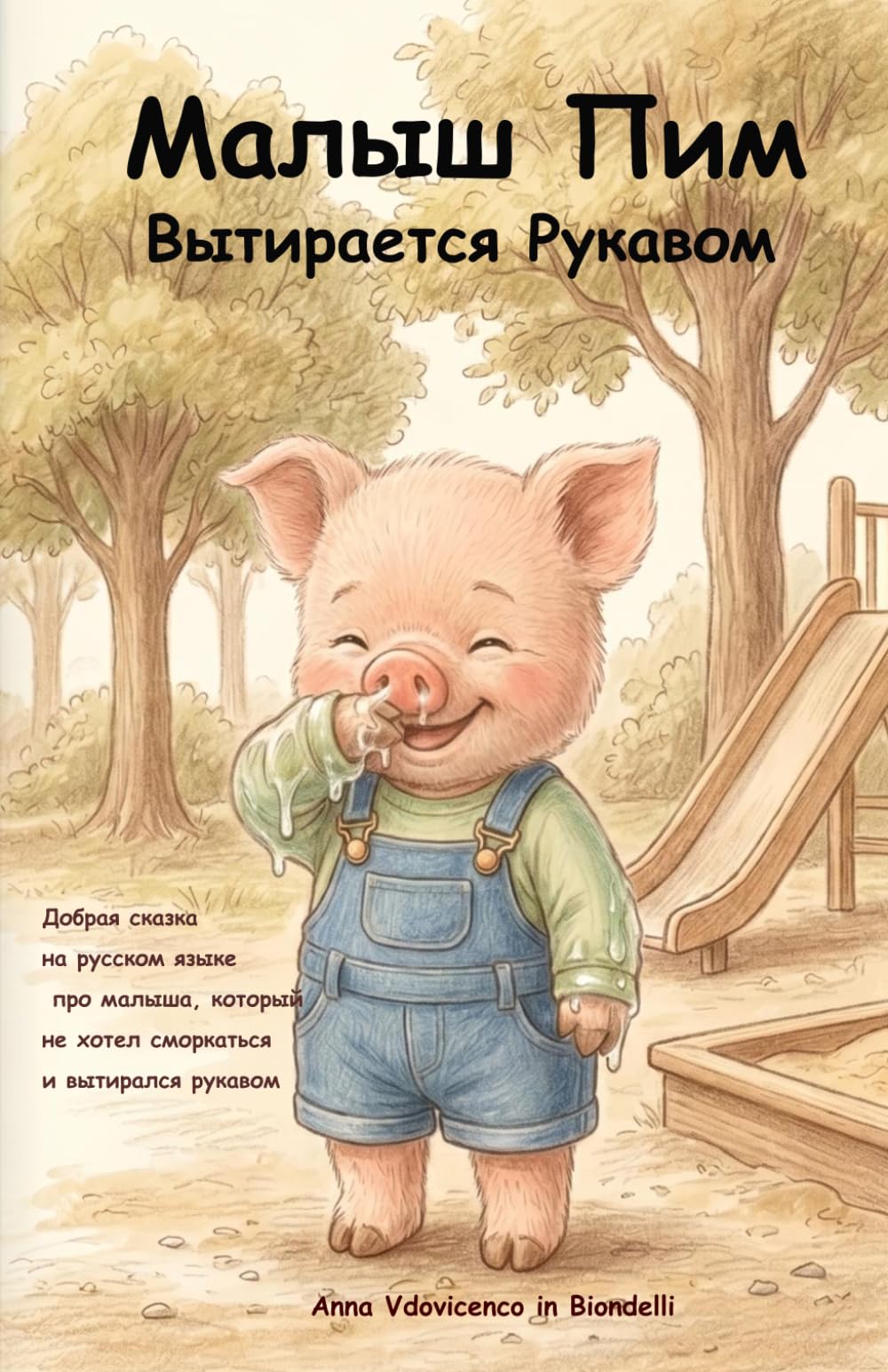 Малыш Пим вытирается рукавом: Добрая сказка на русском языке про малыша, который не хотел сморкаться и вытирался рукавом (Большие уроки маленьких друзей)