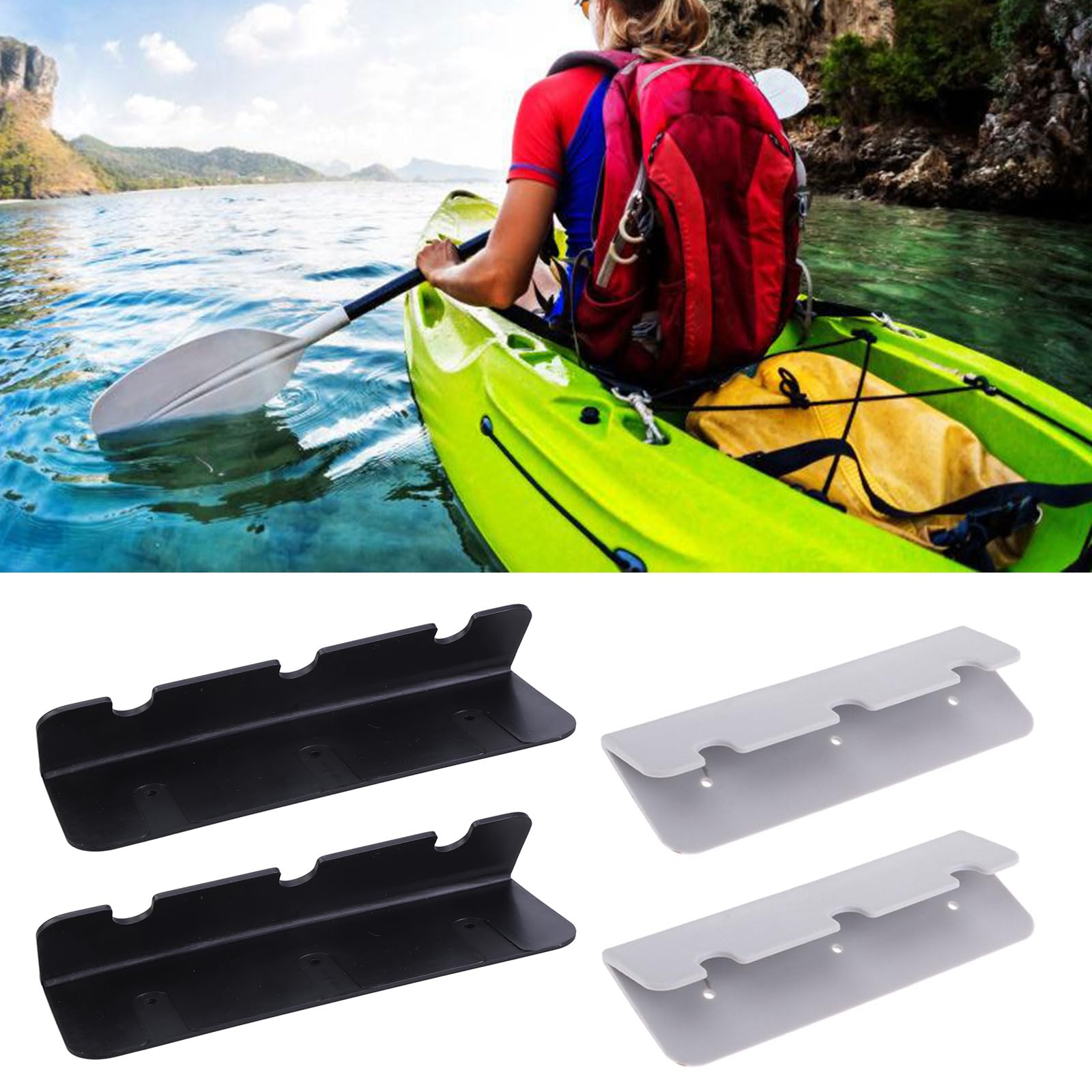 Lot De 2 Crochets De Rechange Pour Siège De Bateau Gonflable – En PVC, Résistant UV, Dimensions 17,2 X 6 X 4,2 Cm, Pour Canoë, Kayak, Radeau