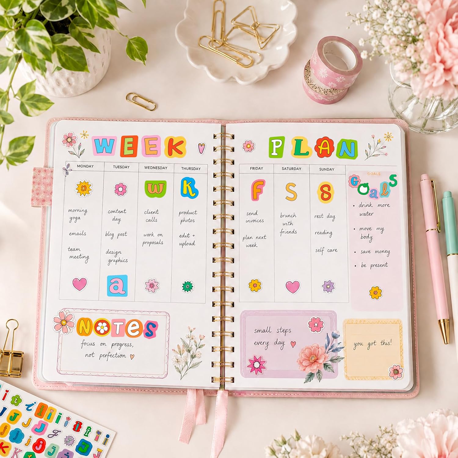 1113PCS Cute Alphabet Stickers, Letter Stickers for Scrapbook Supplies